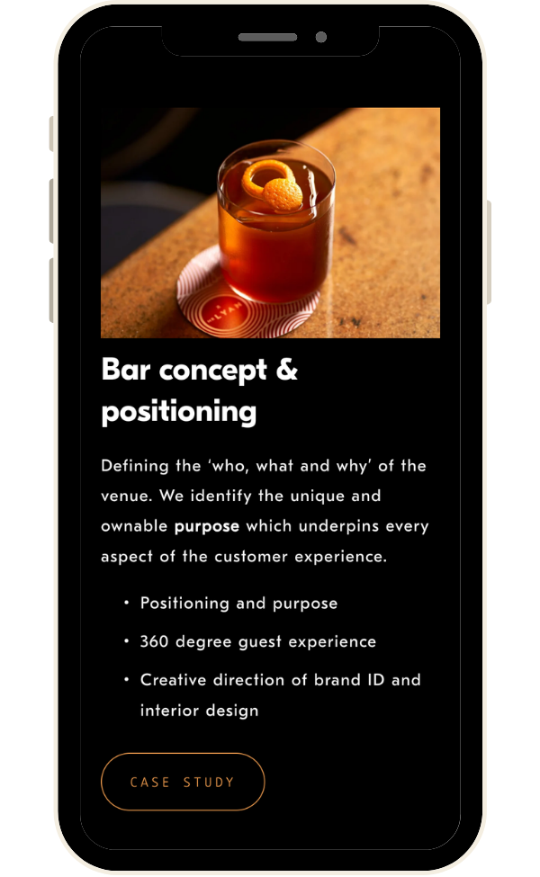 Mr Lyan Studio website mobile view