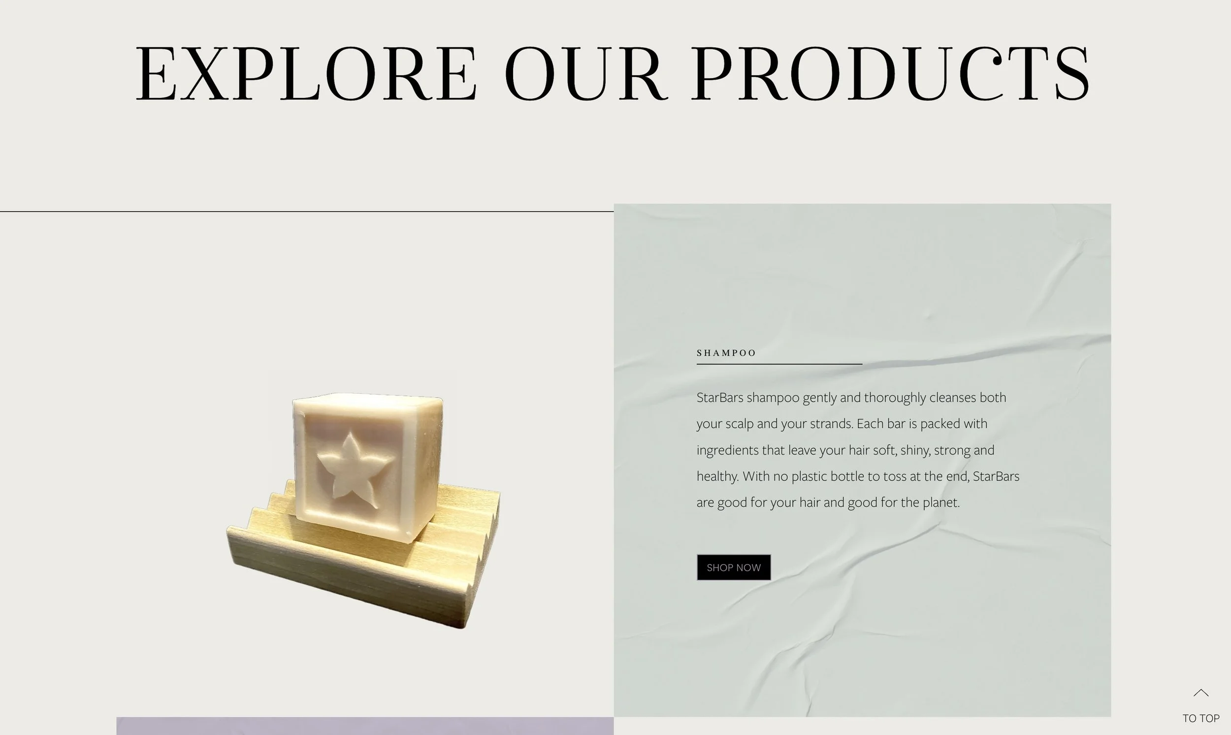 Starbars website screenshot