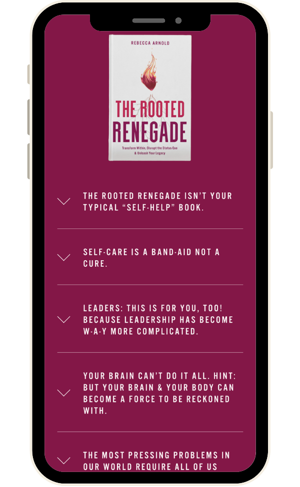 The Rooted Renegade website mobile view