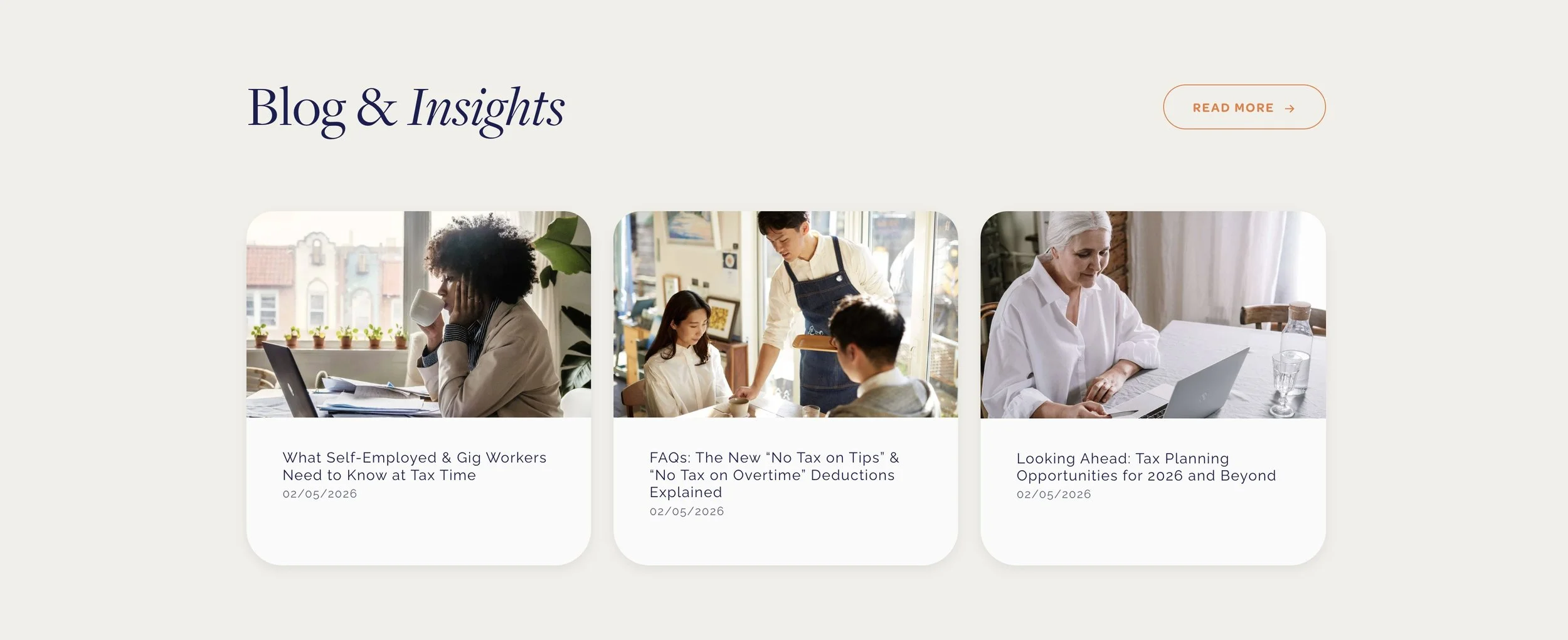 East Bay Tax Solutions website screenshot