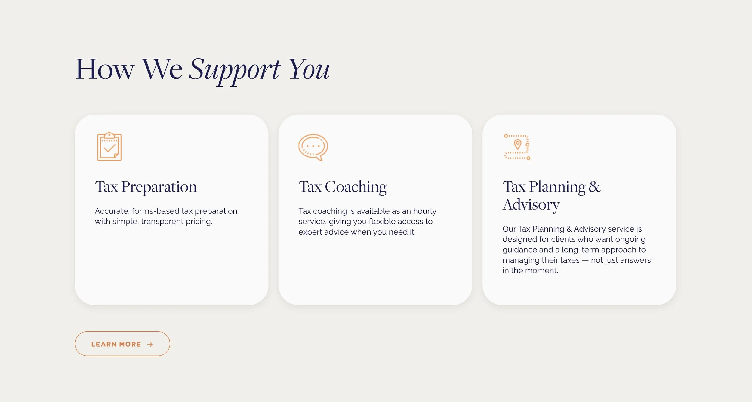 East Bay Tax Solutions website screenshot