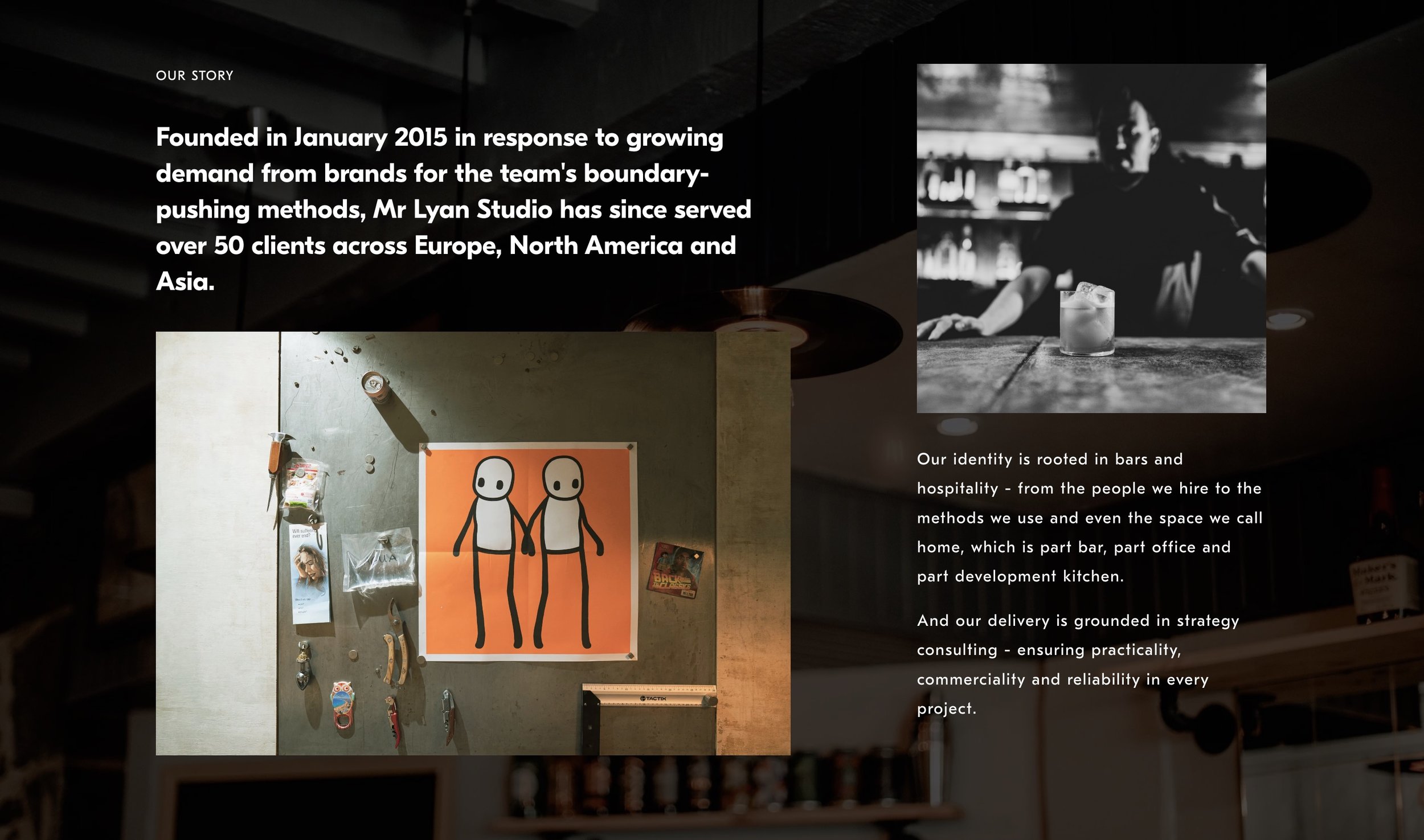 Mr Lyan Studio website screenshot