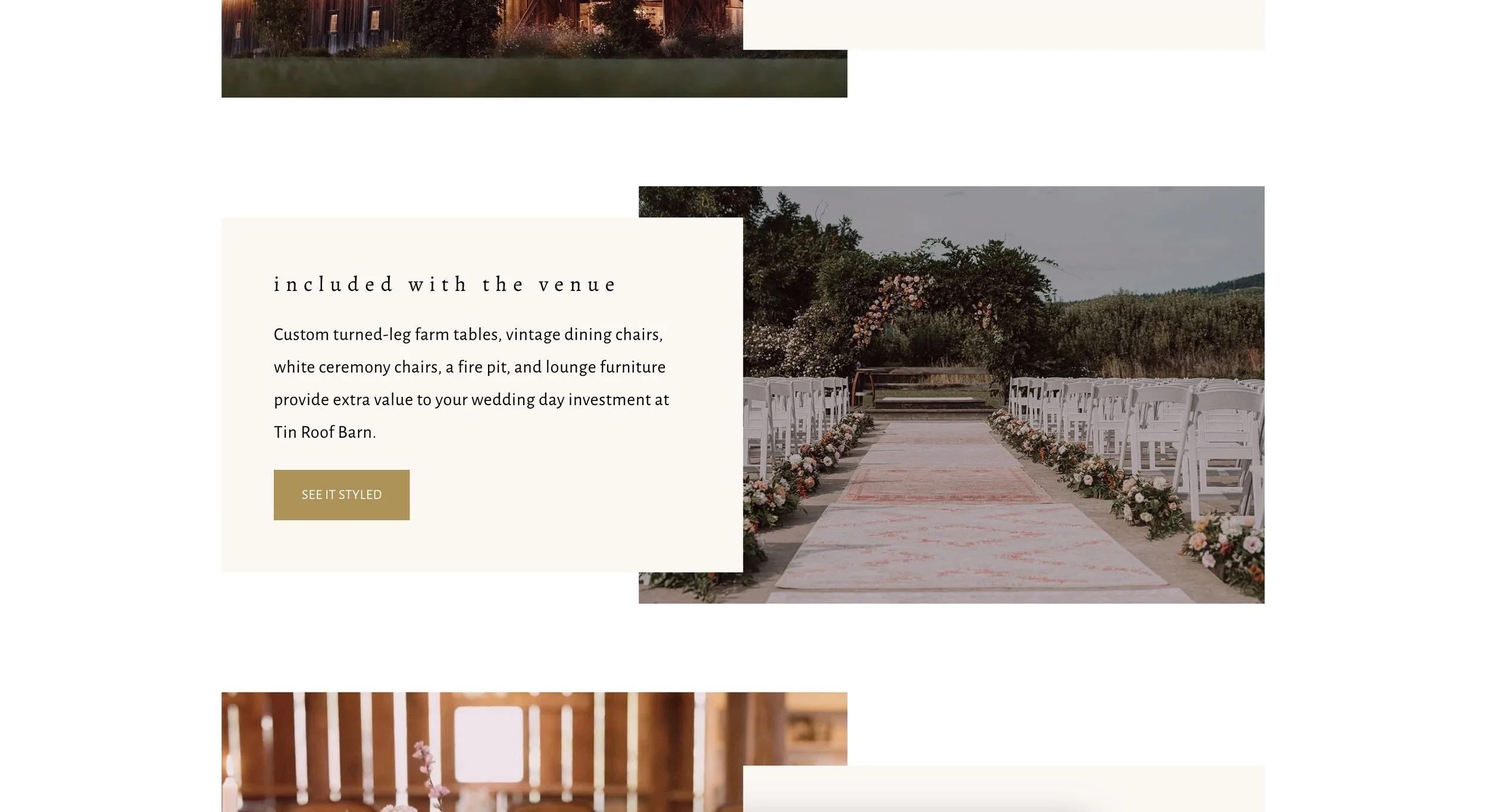 Tin Roof Barn website screenshot