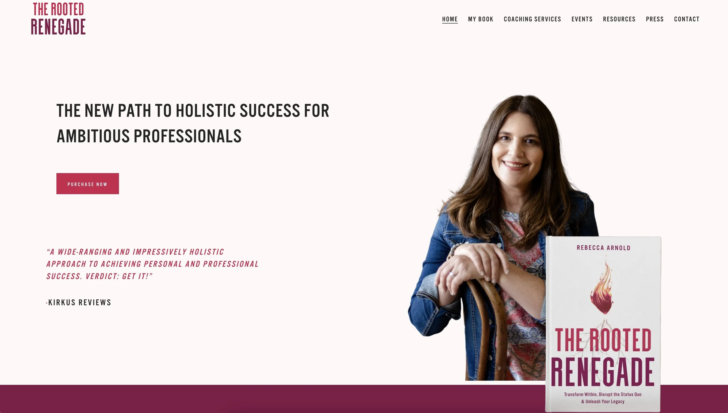 The Rooted Renegade website screenshot