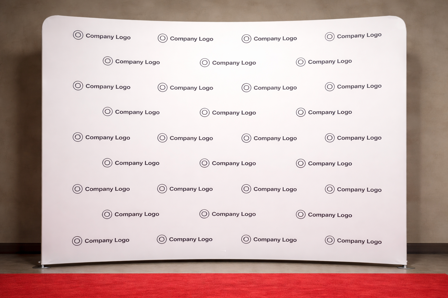 Custom step and repeat tension backdrop for seattle corporate events
