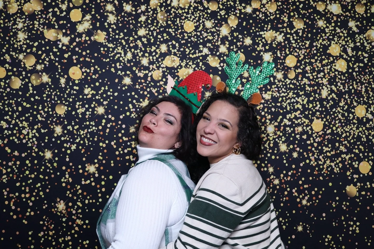 My client asked for the best quality photos possible.

So the Studio Booth had to make an appearance. 

Professional lighting, a high-resolution camera, and a vintage black-and-gold backdrop as requested, resulting in crisp, flattering images that fe