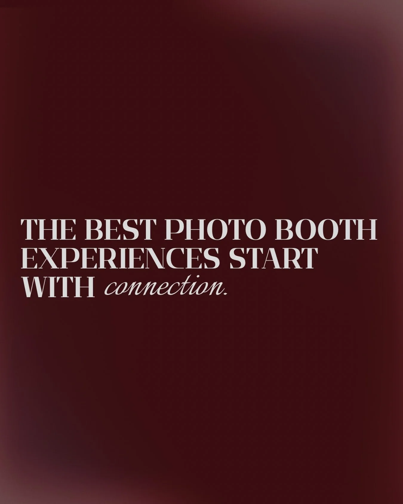Sentimental post ahead. 🤍

A future bride reached out to me to learn more about the Enclosed Photo Booth and scheduled a call instead of communicating through email.

These days, most people prefer email, and I completely understand. We&rsquo;re all