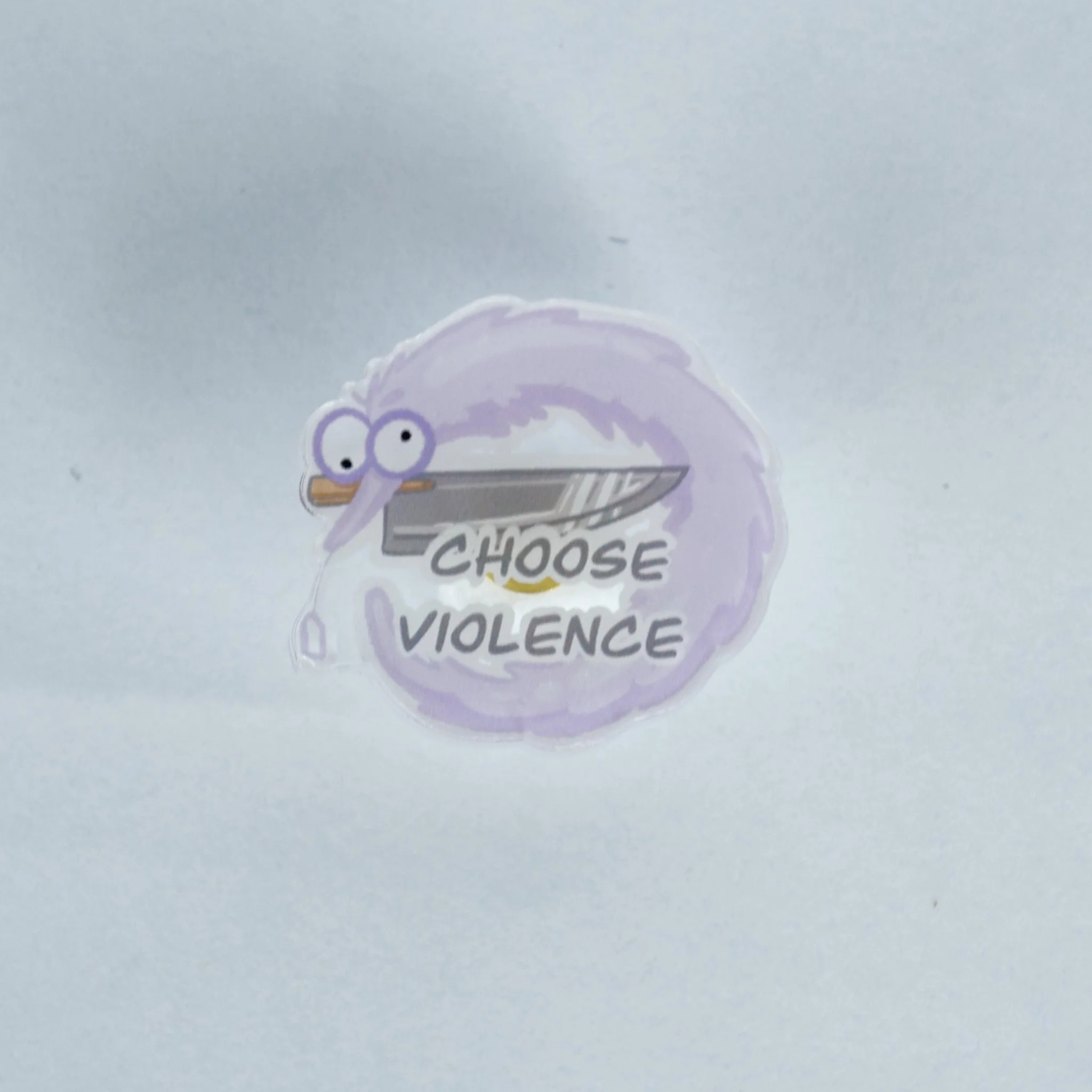 Choose Violence Worm on a String! Pin