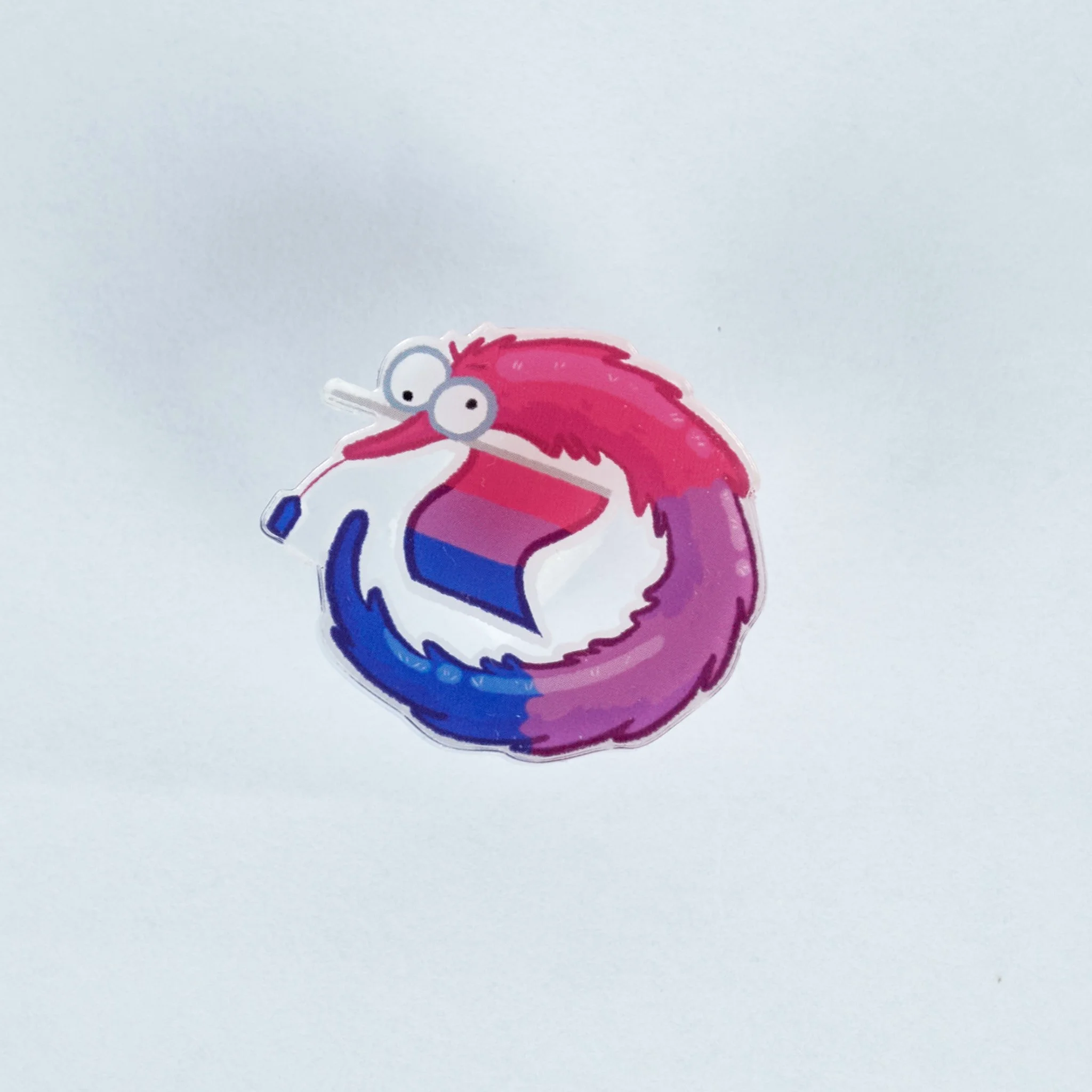 Bi-Flag Worm on a String Pin