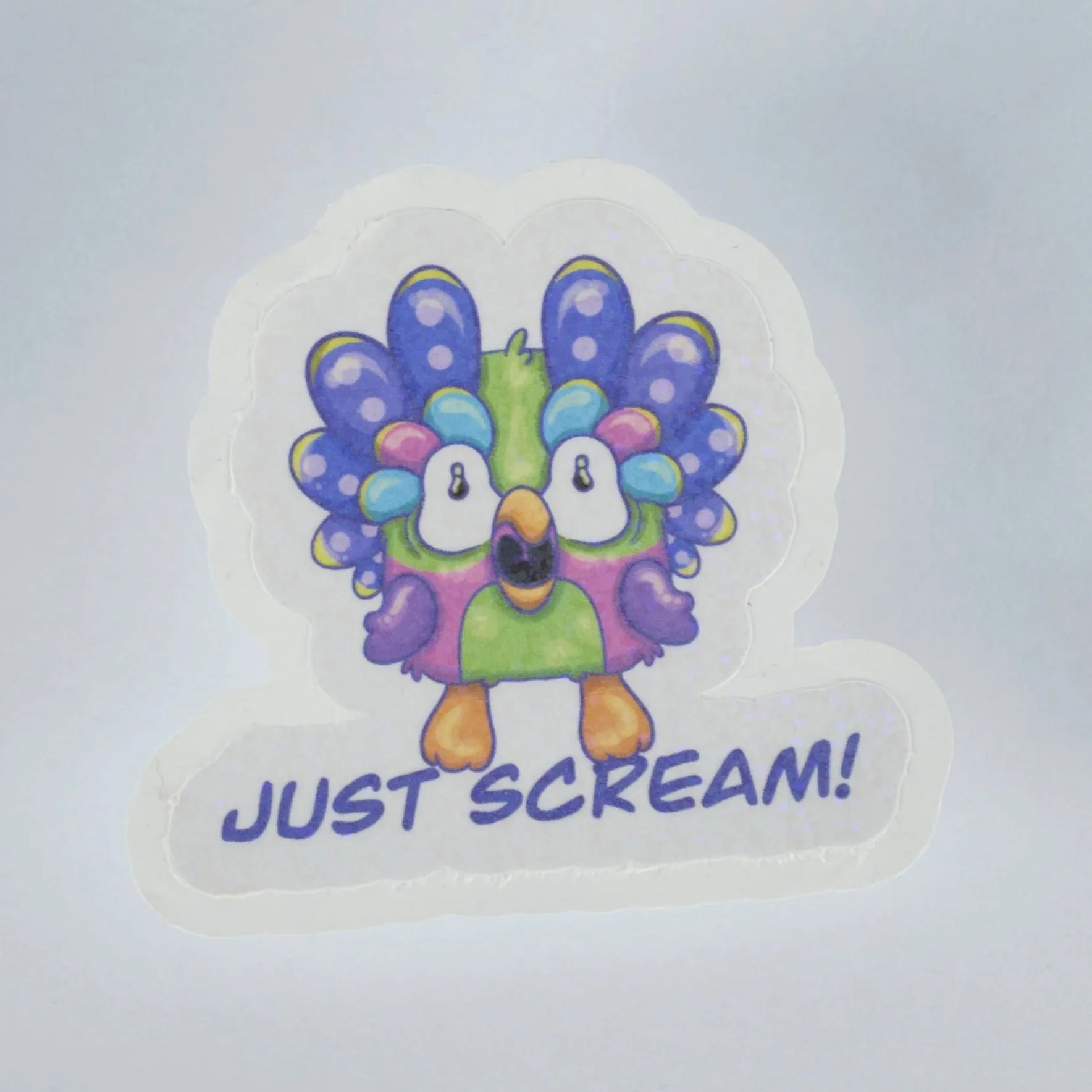 Just Scream Chattermax Holographic Sticker
