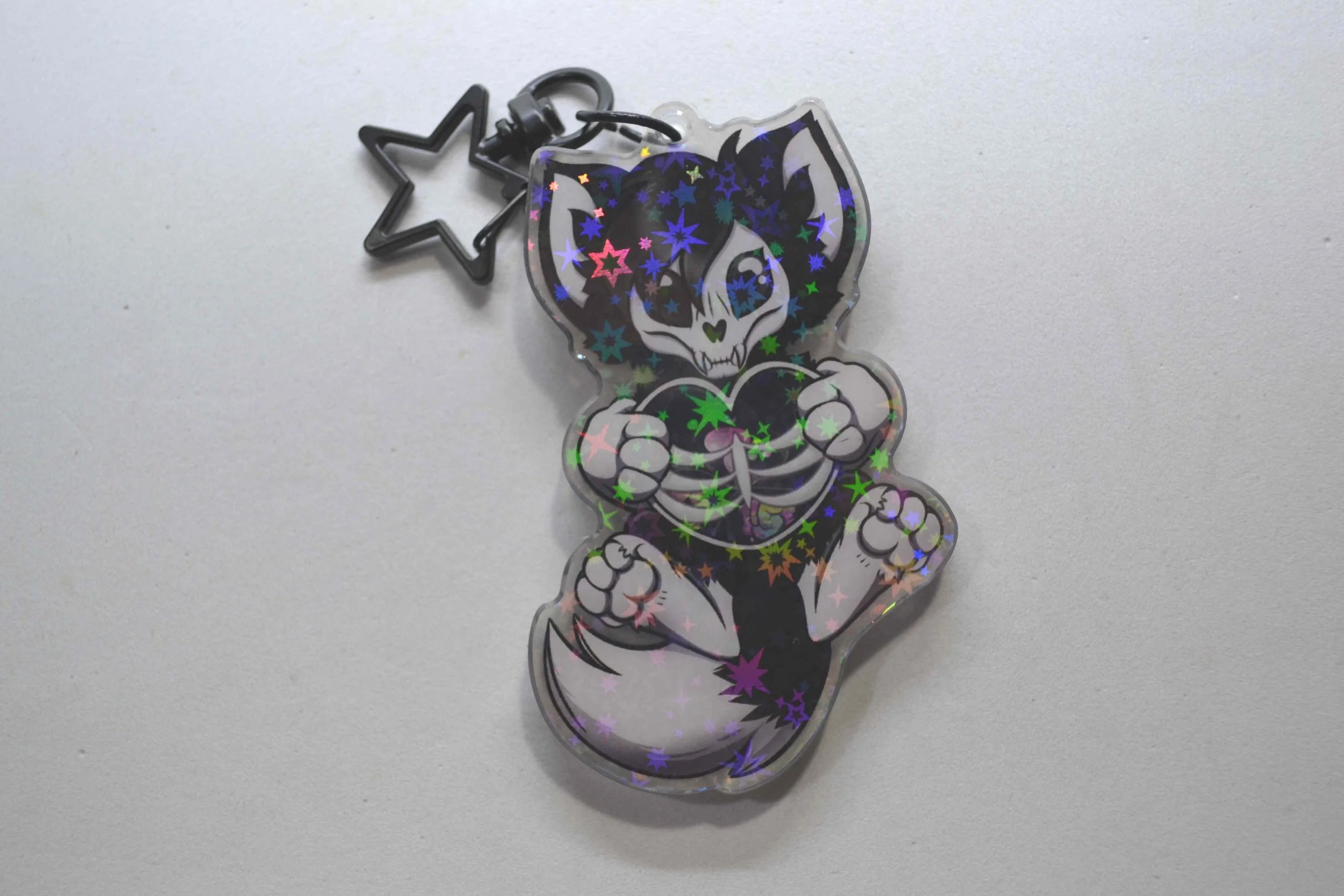 Bones Skullie Shaker Keychain