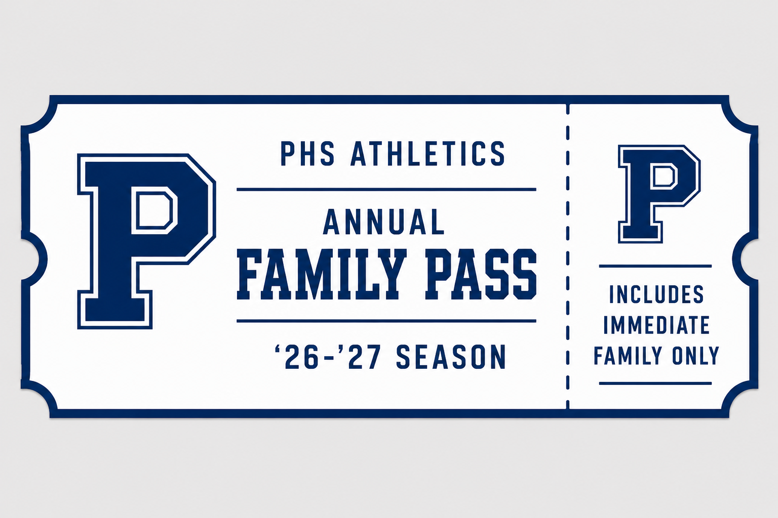 Family Pass 2026-2027 Athletics Season
