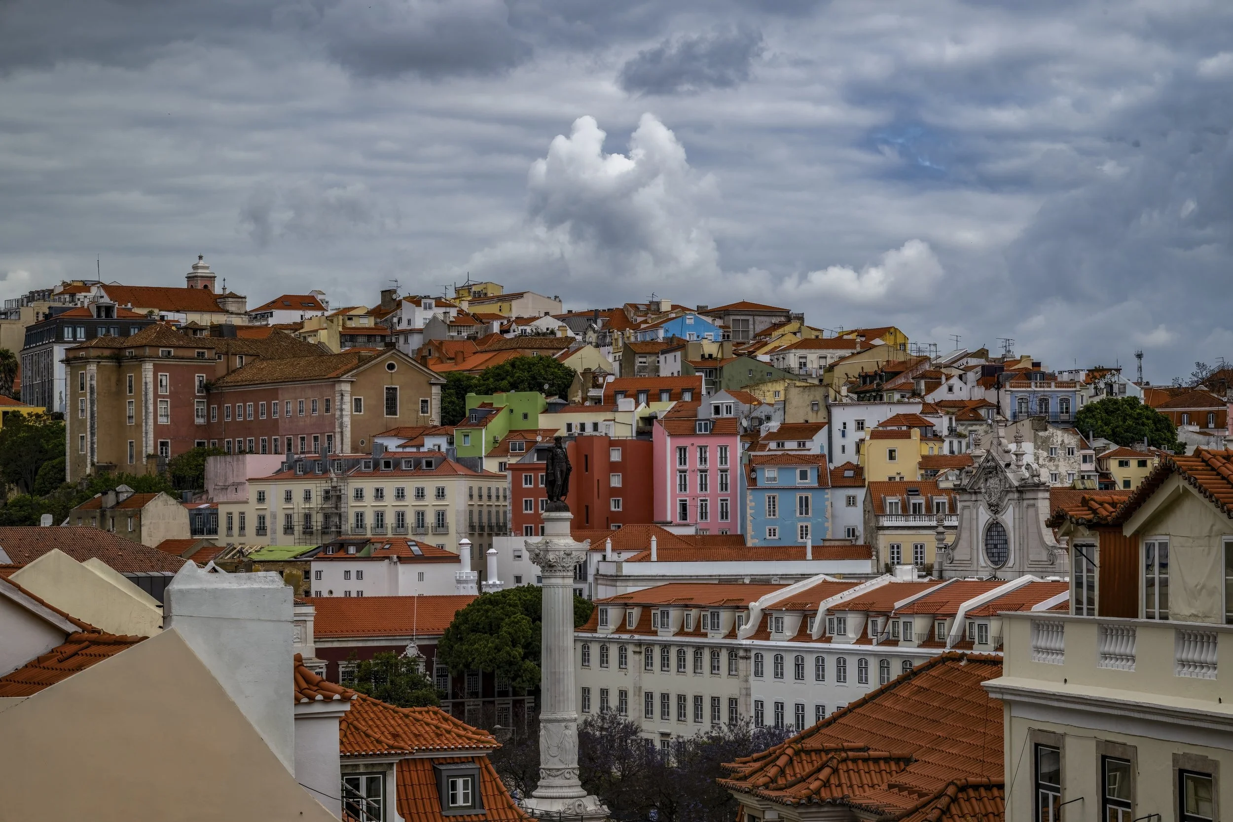 View from top of Santa Justa Lift, Lisbon