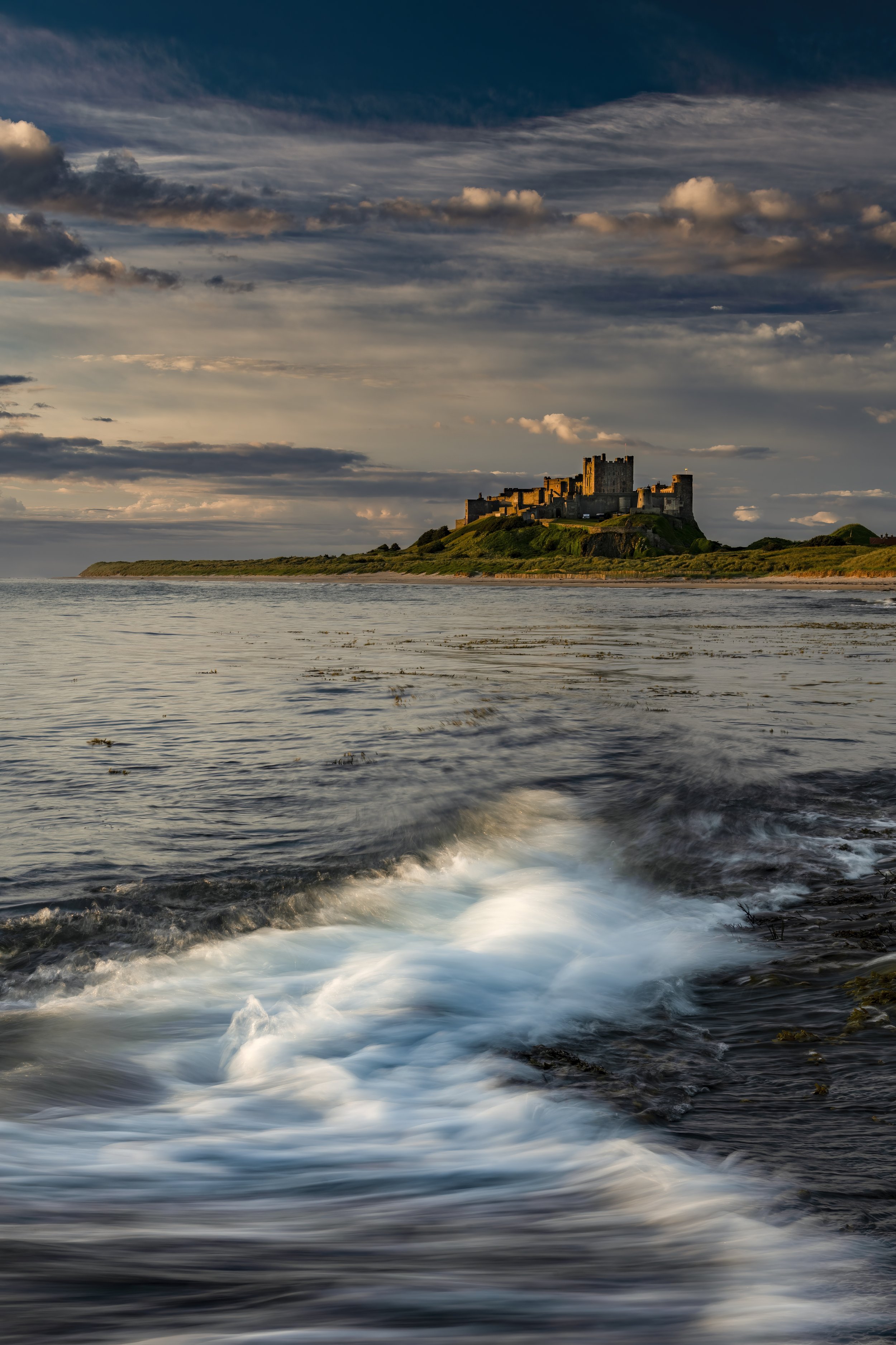 Bamburgh Castle sunrise, Northumberland