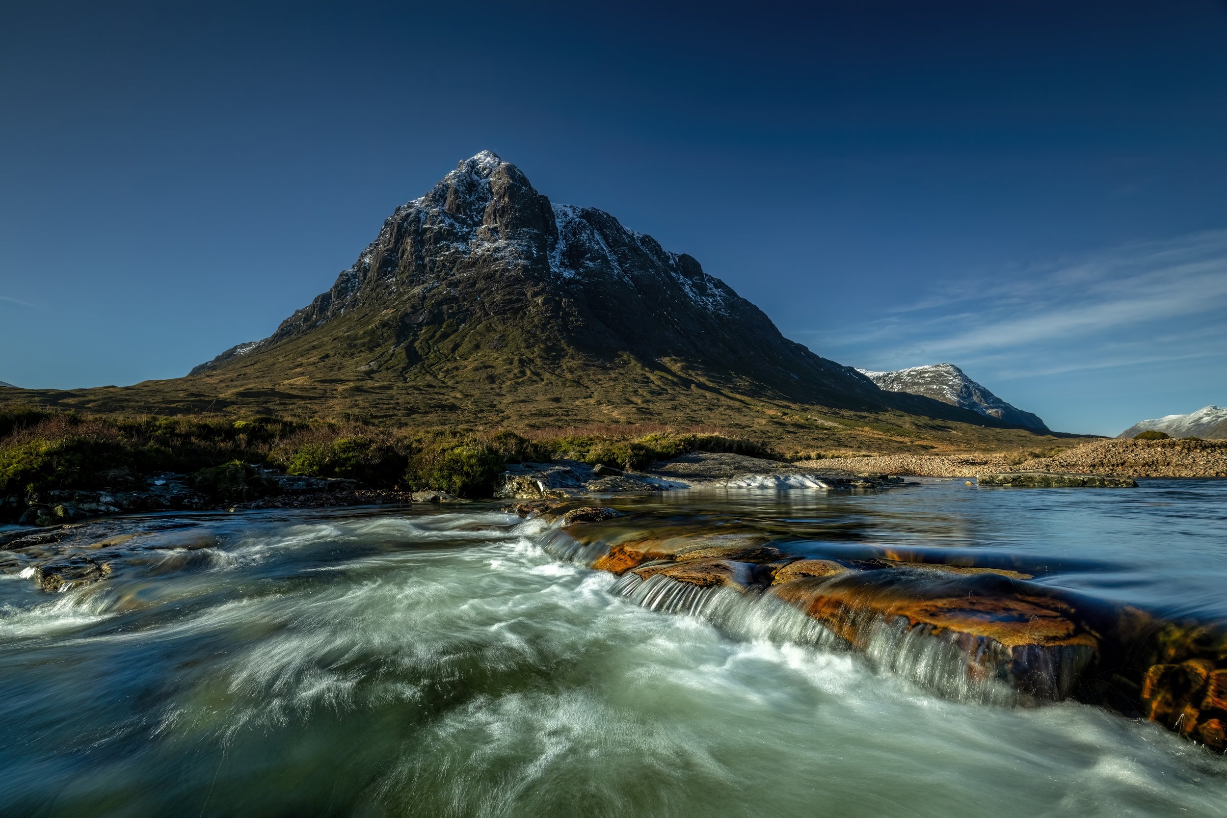 Buachaille Etive Mor sunrise from the River Coupall
