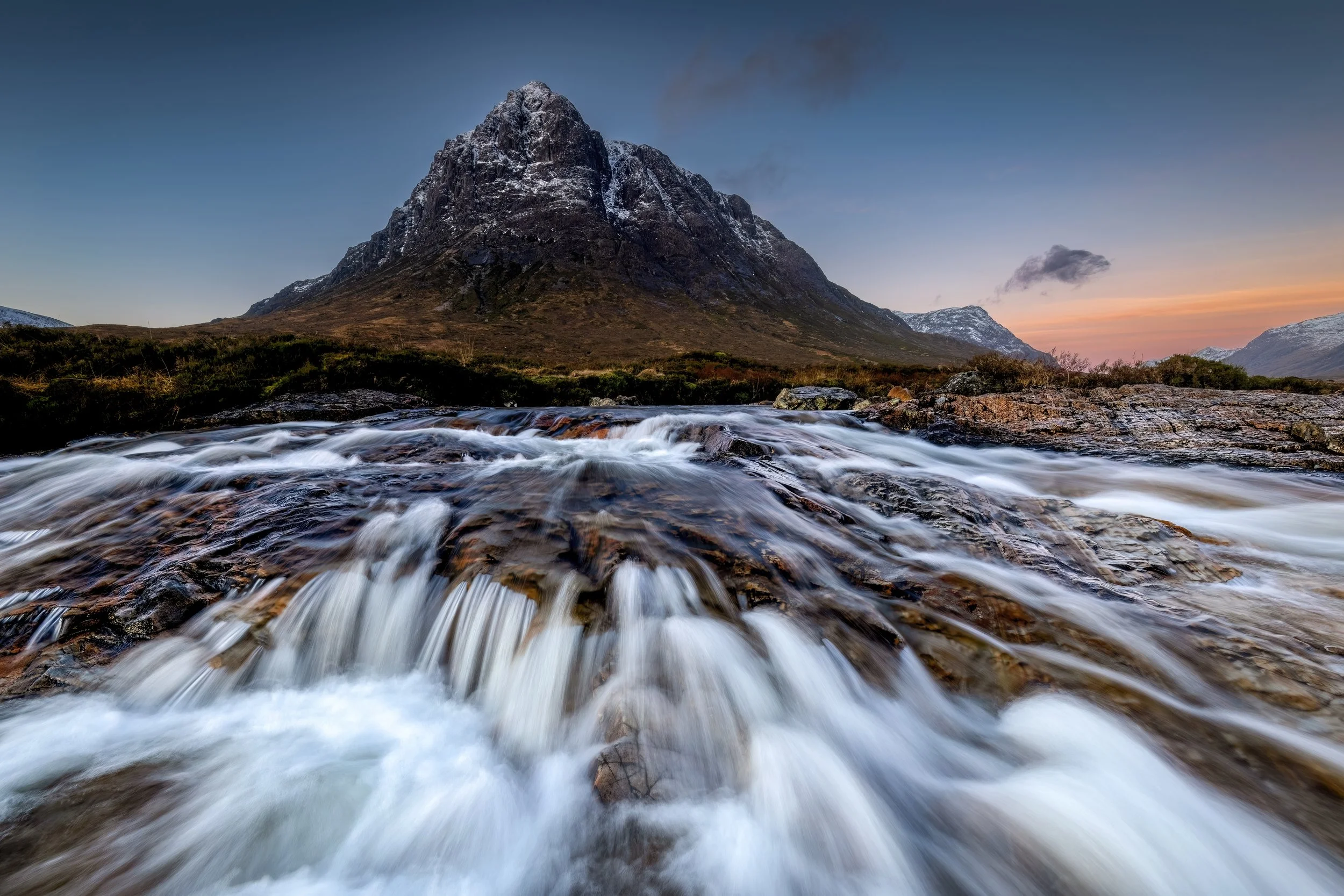 Buachaille Etive Mor sunrise from the River Coupall