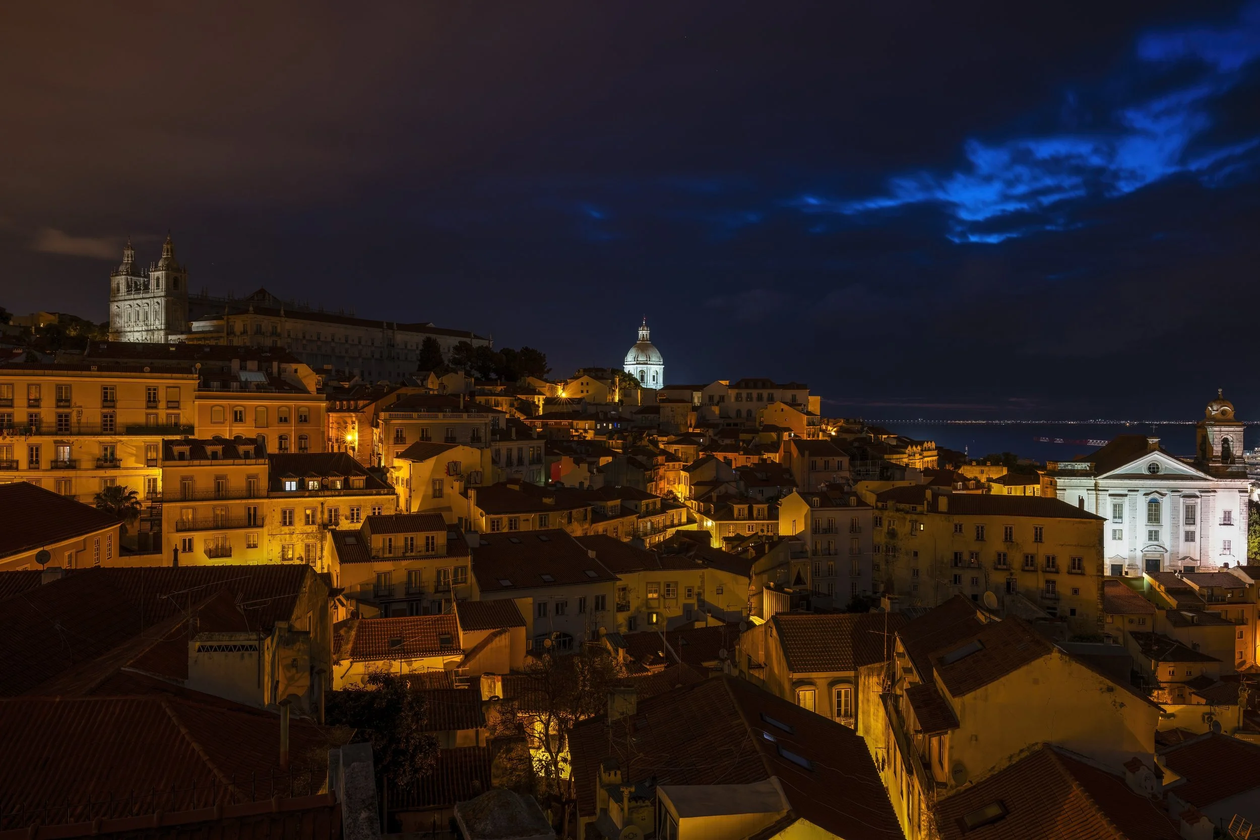 Sunrise from Miradouro das Portas do Sol, Lisbon