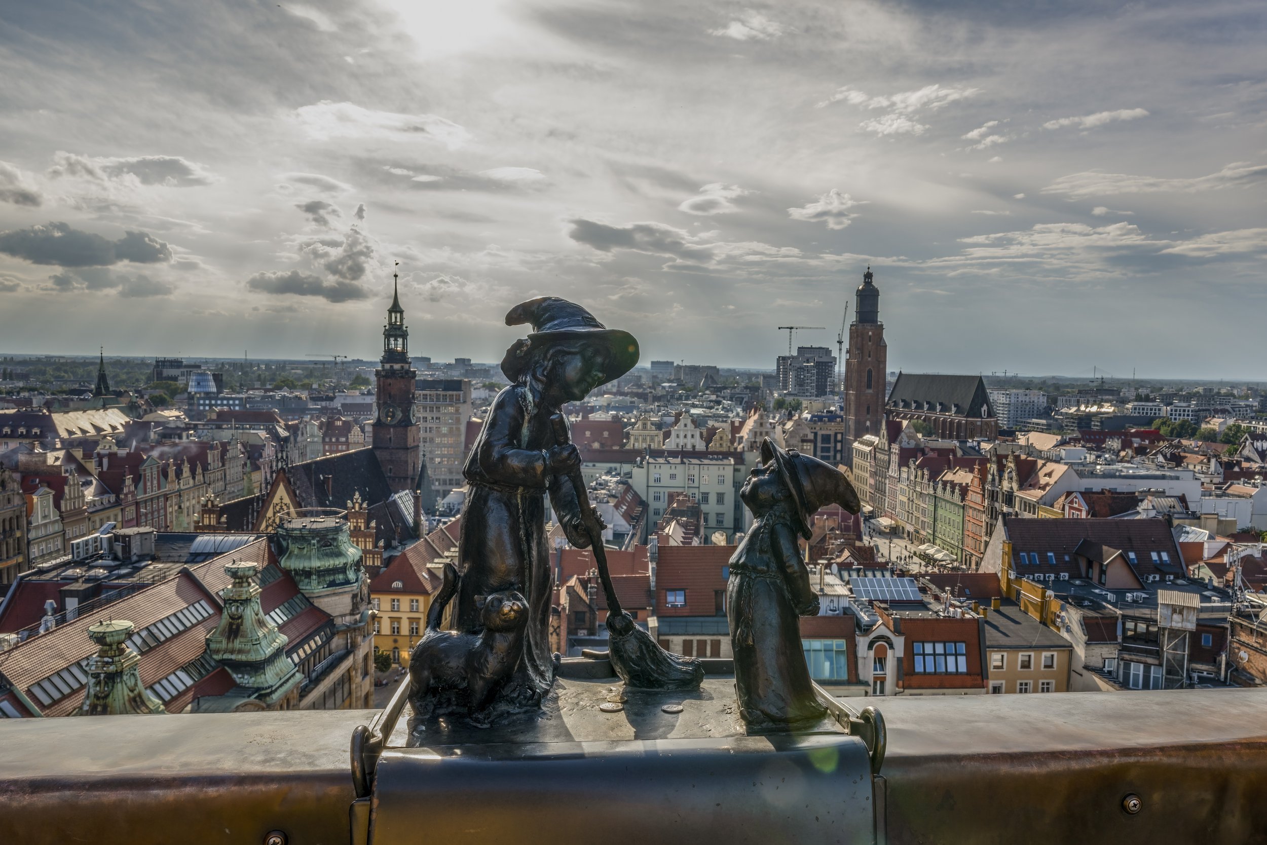 View from the Bridge of Penitents Wroclaw
