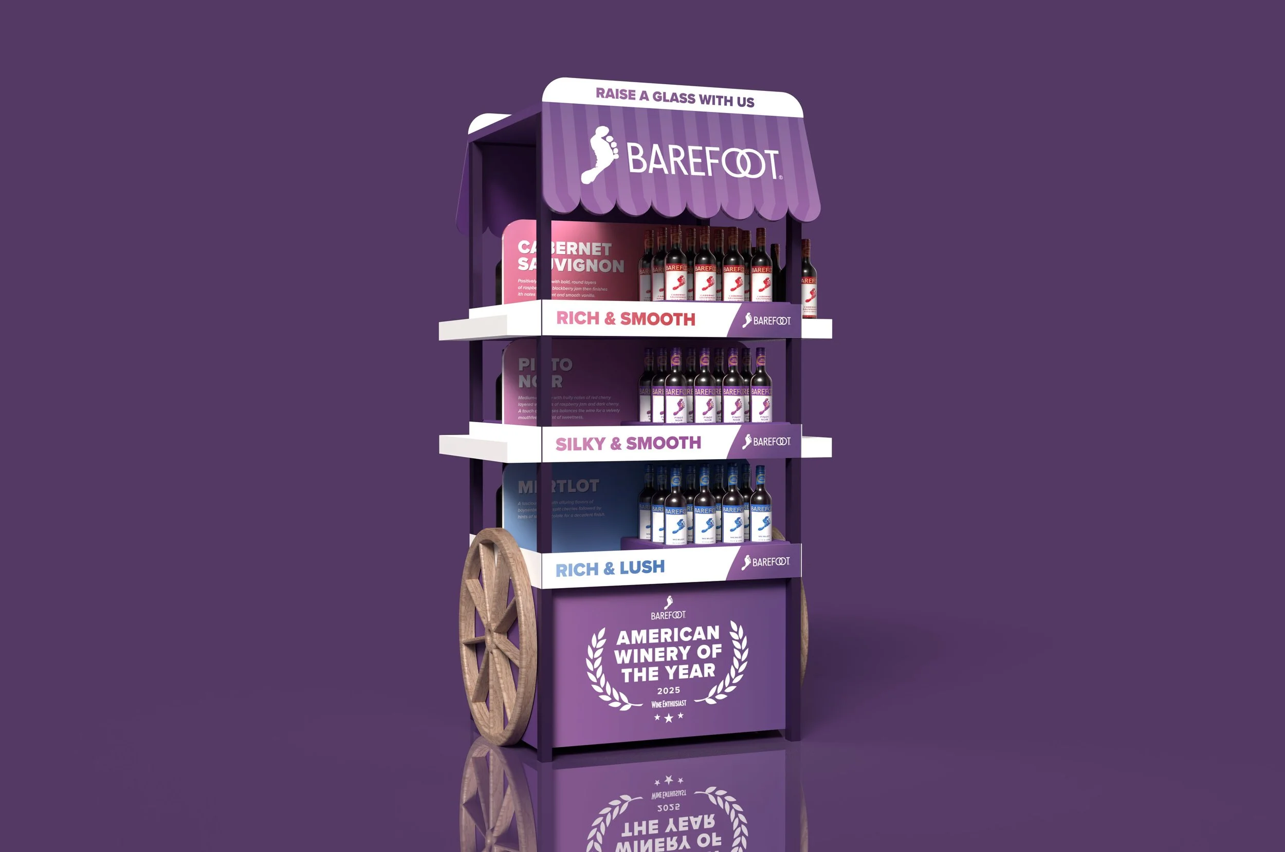 Barefoot Wine – 3D Display Concepts ( Spec Work )