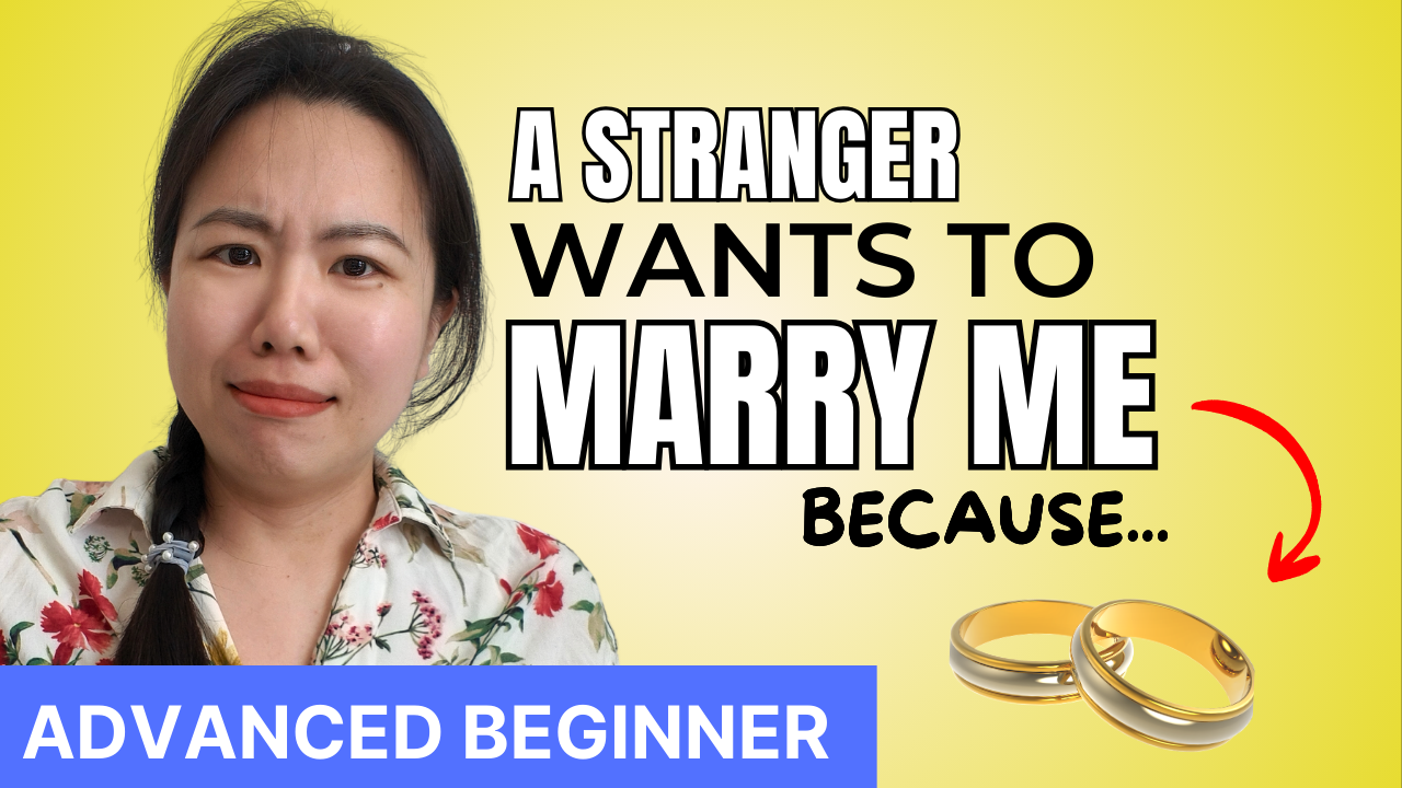 A stranger proposed marriage me
