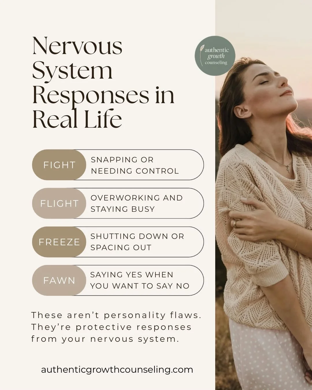 Before we process trauma, we build capacity.

Trauma work isn&rsquo;t about diving into the story immediately.
It&rsquo;s about helping your nervous system feel safe enough to stay present while you tell it.

At Authentic Growth Counseling, we focus 