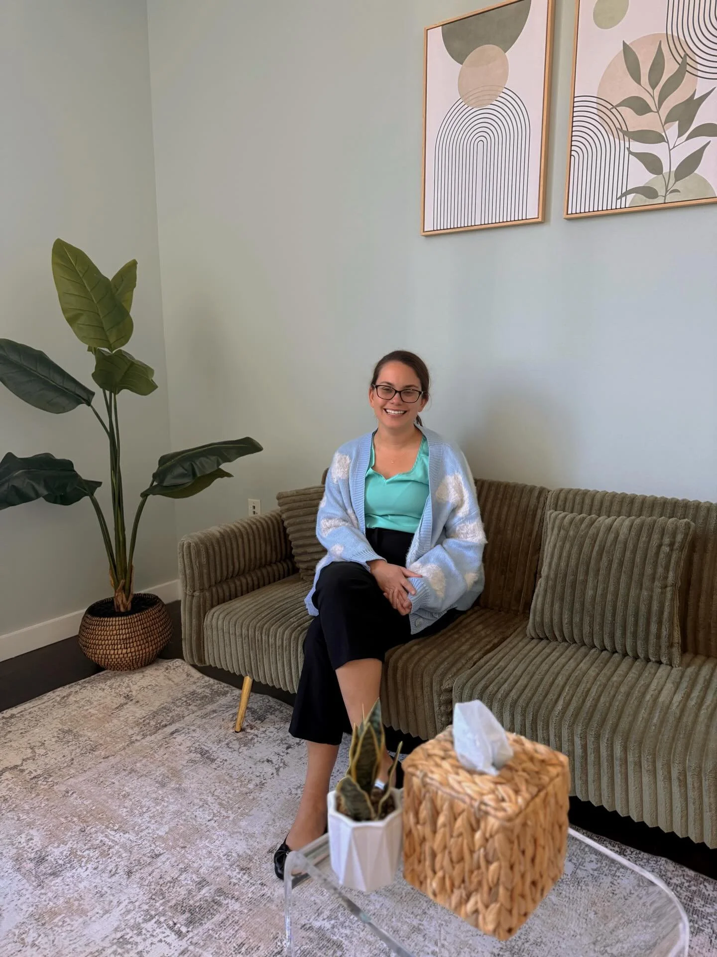 Meet Steph, Co-Clinical Director at Authentic Growth Counseling 🤍

Steph is a licensed psychologist who brings a thoughtful, relational, and deeply affirming approach to her work. She specializes in supporting neurodivergent individuals, as well as 