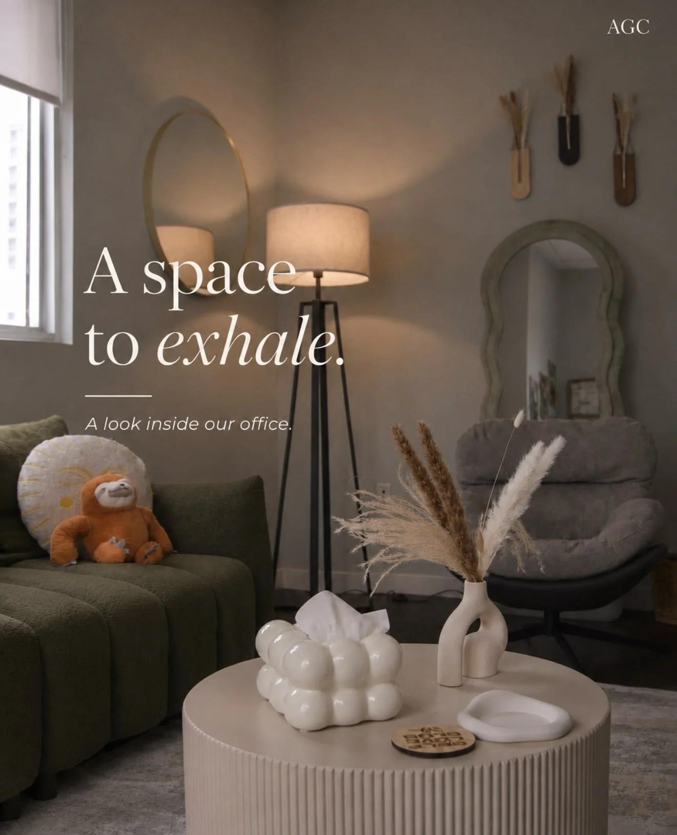 A space to exhale, soften, and show up exactly as you are. 🤍
Every detail at Authentic Growth Counseling was chosen with intention from the quiet corners to the little comforts in between. Because the space you heal in matters, too.

Welcome in🩵🥹