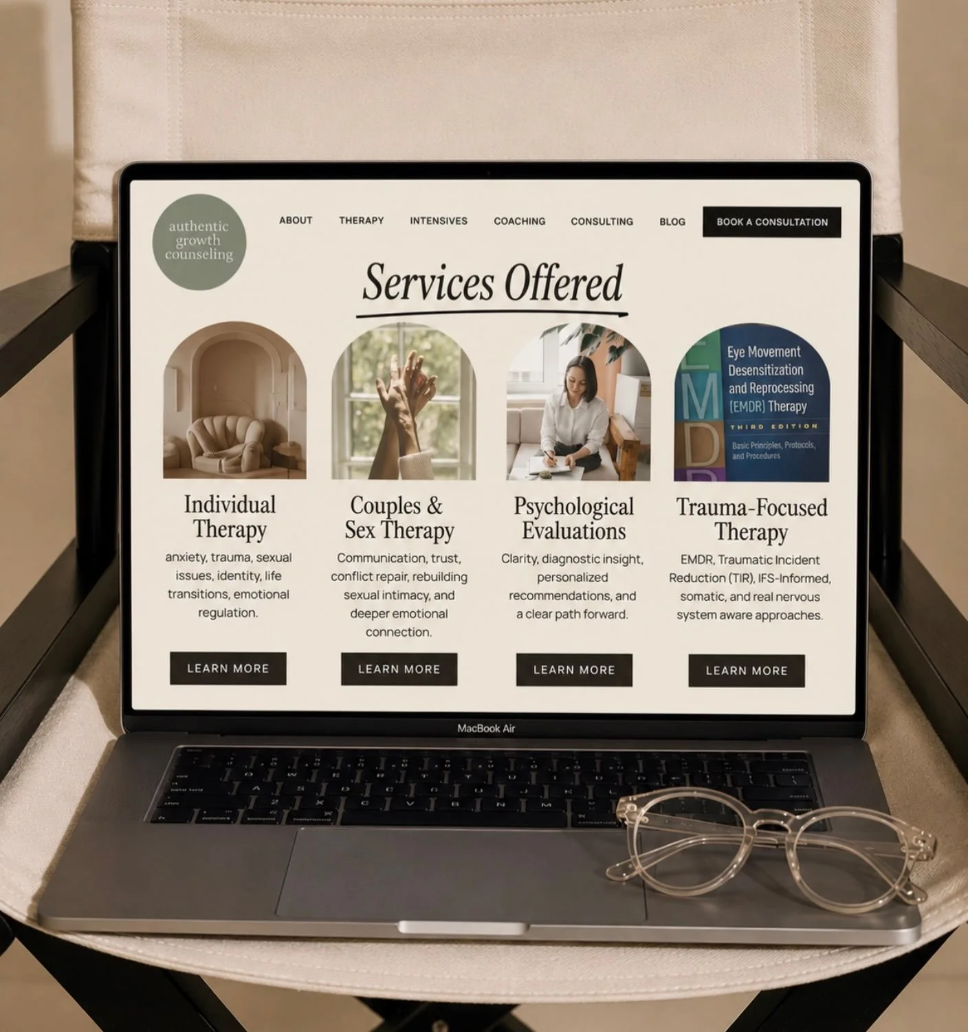 I probably care way too much about little details&hellip; but I think they matter.

The website, the office, the first phone call, the therapists on our team, it&rsquo;s all part of the experience.

Therapy starts long before you sit on the couch, an