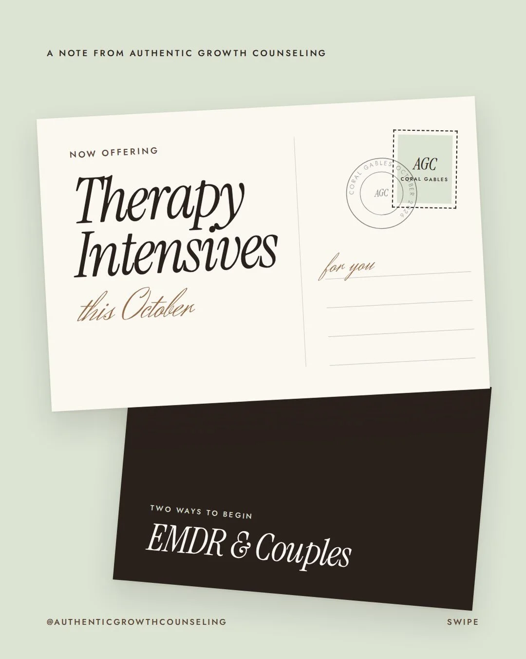 Now offering therapy intensives.

Sometimes weekly therapy is not the pace your healing needs. Our EMDR and couples intensives give you focused, uninterrupted time for deeper work, in 90 minute sessions or half days with a restorative break built in.