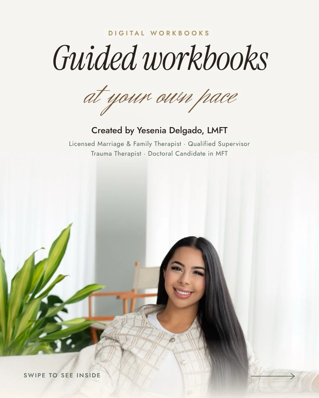 I created these workbooks for the moments between sessions 🤍 As a Licensed Marriage and Family Therapist and trauma therapist, so much of my work is grounded in family systems, narrative therapy and helping couples come back to each other. These gui