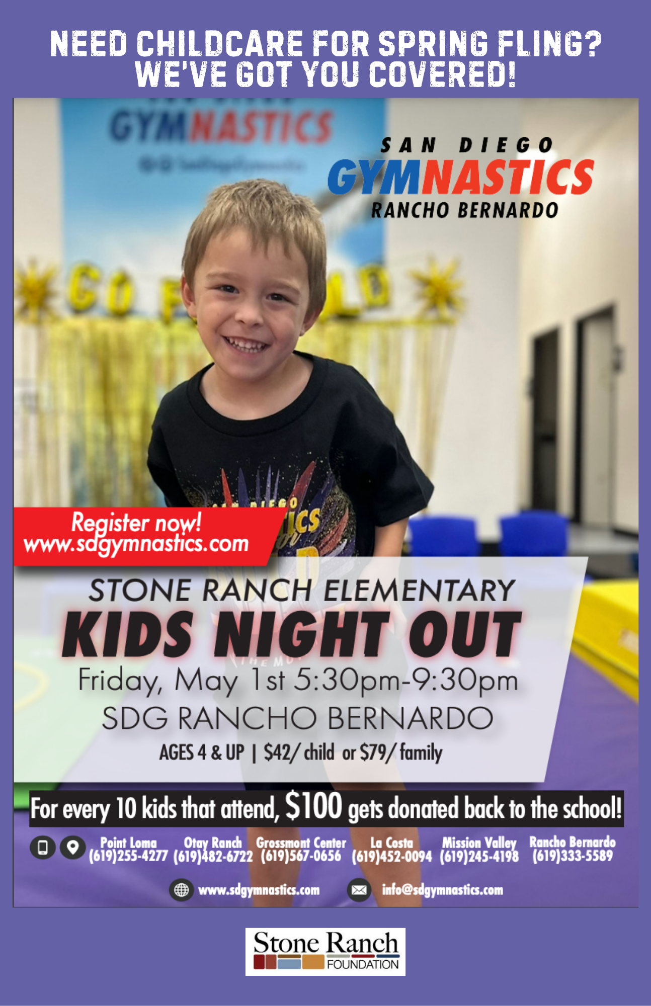 SD Gymnastics Kid’s Night Out