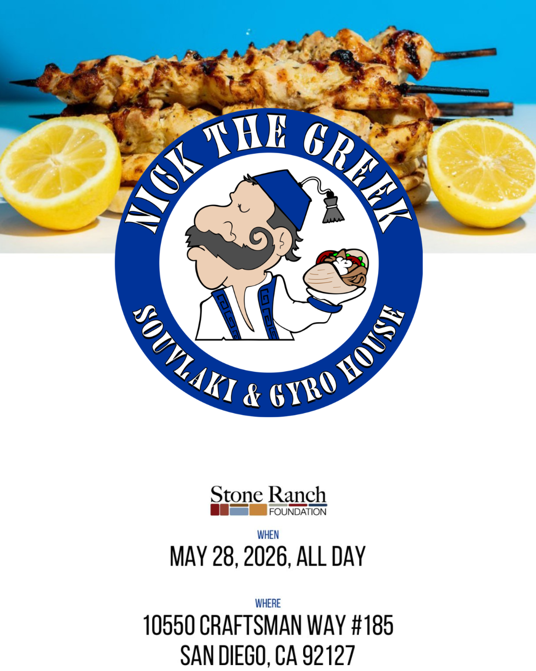 Nick the Greek Dine Out Night