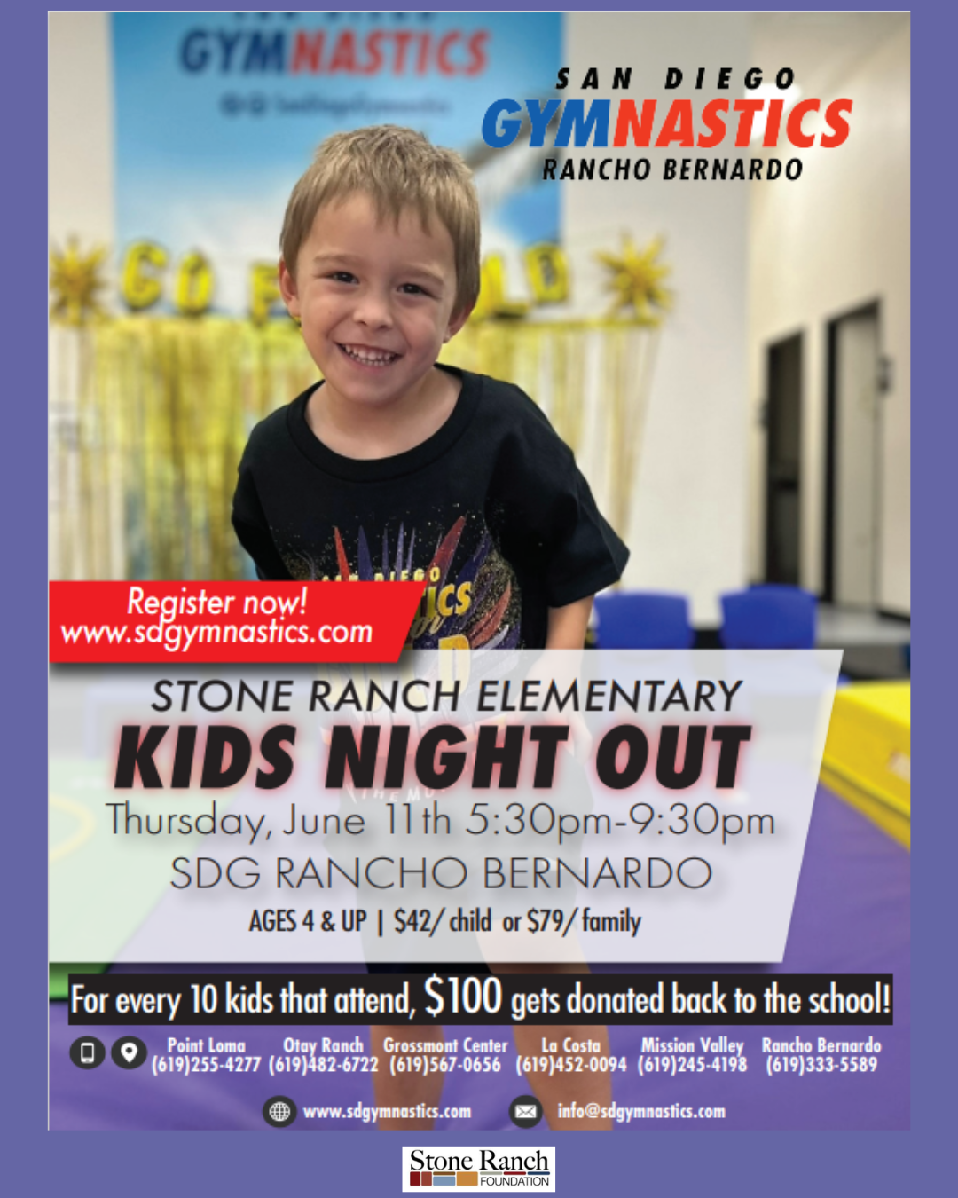 Kids Night Out - SD Gymnastics