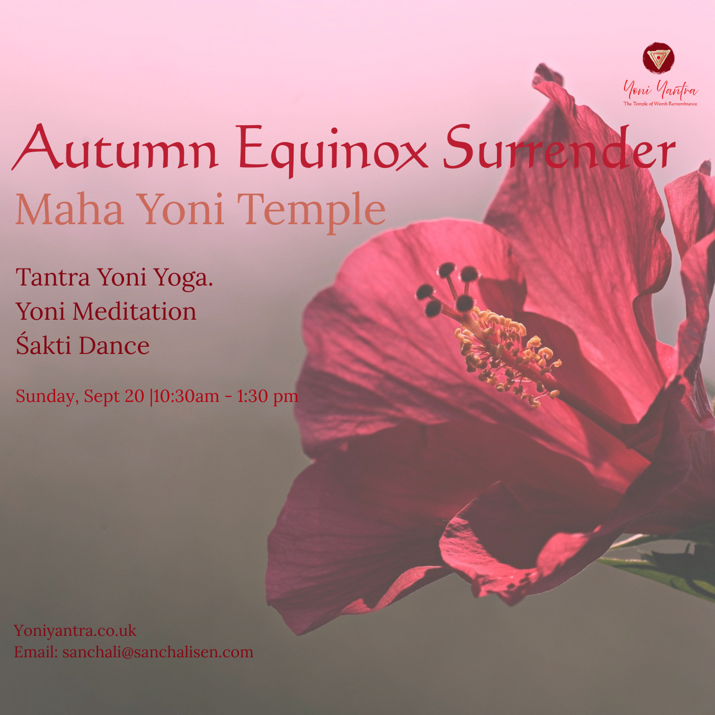 9 VIP Tickets available until Sept 09- AUTUMN EQUINOX Maha Yoni Temple