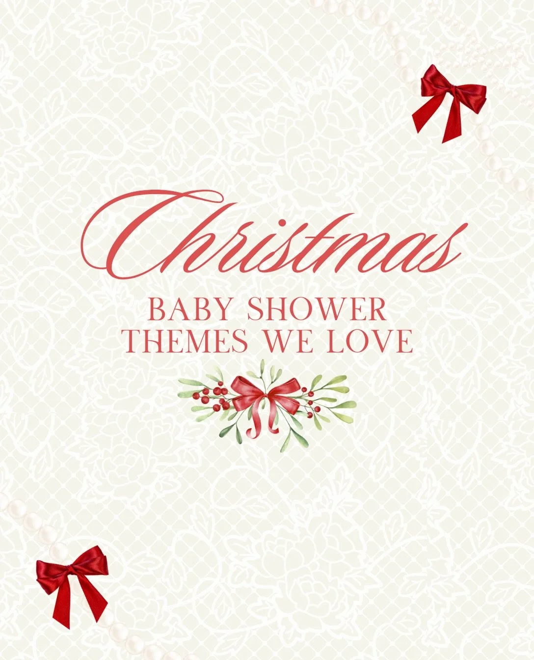 While we are in the thick of PSL season, now is the time to start planning your decor theme if you are having a December baby shower or sprinkle! Here are some of the themes we are currently loving for celebrating a new baby during the most wonderful