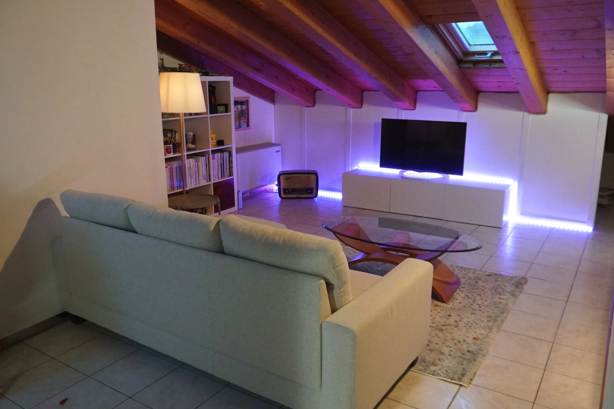 Una mansarda,trasformata in casa