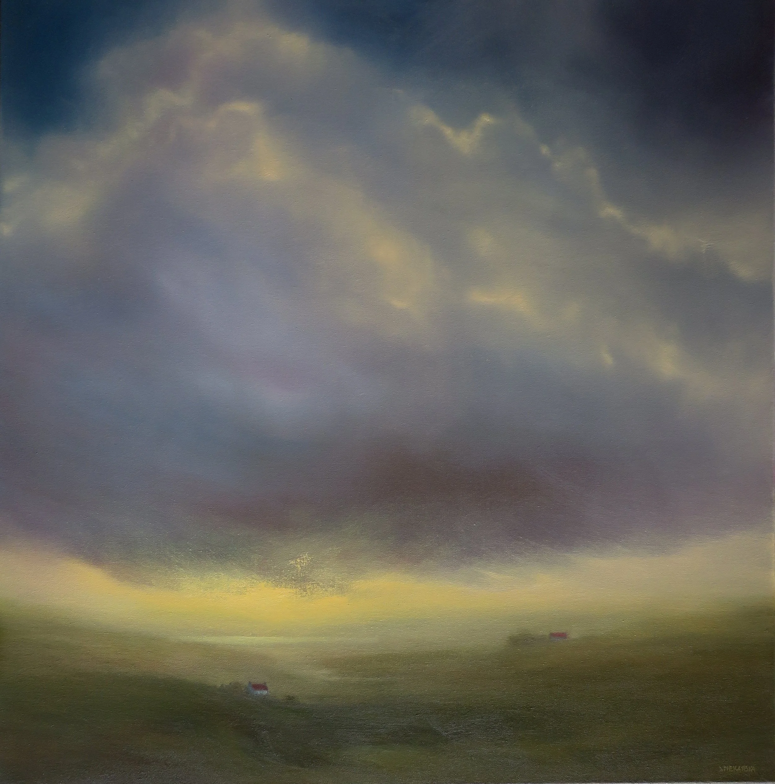 Soft Light in the Valley, 2025, 80x80cm, oil on canvas (private collection)