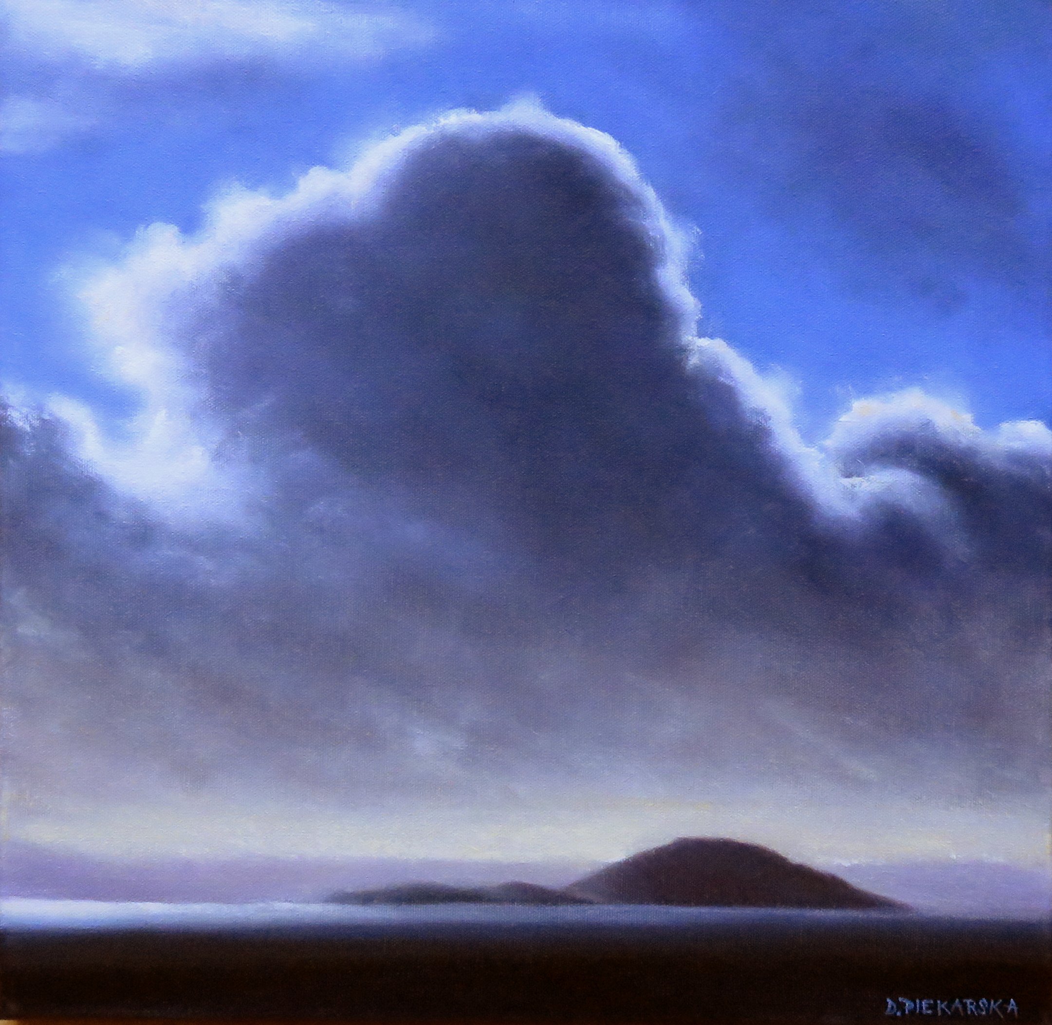 Deenish and Scariff, Kerry, 2020, 40x40cm, oil on canvas (private collection)