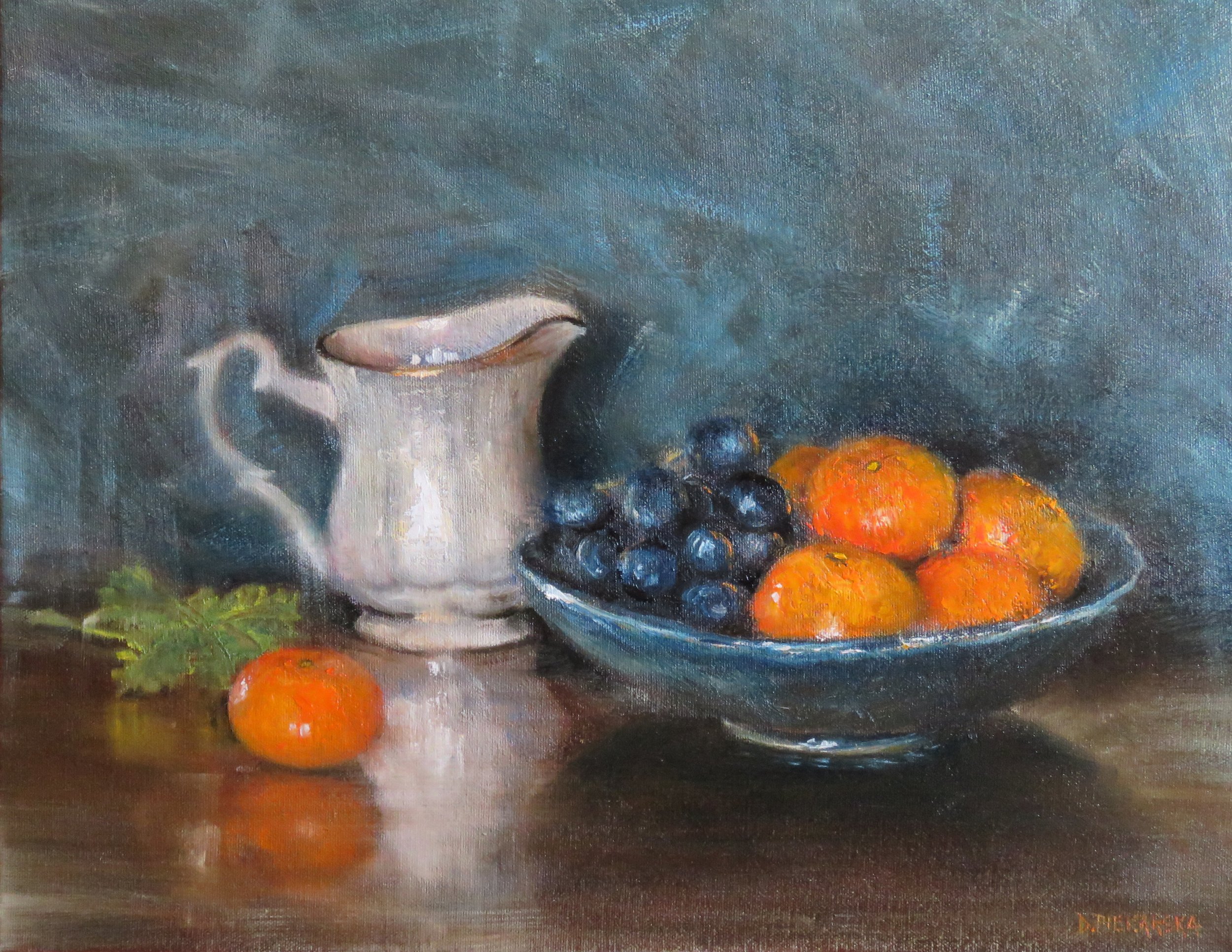 Still Life with the White Jug, 2021, 35x45cm, oil on canvas (private collection)