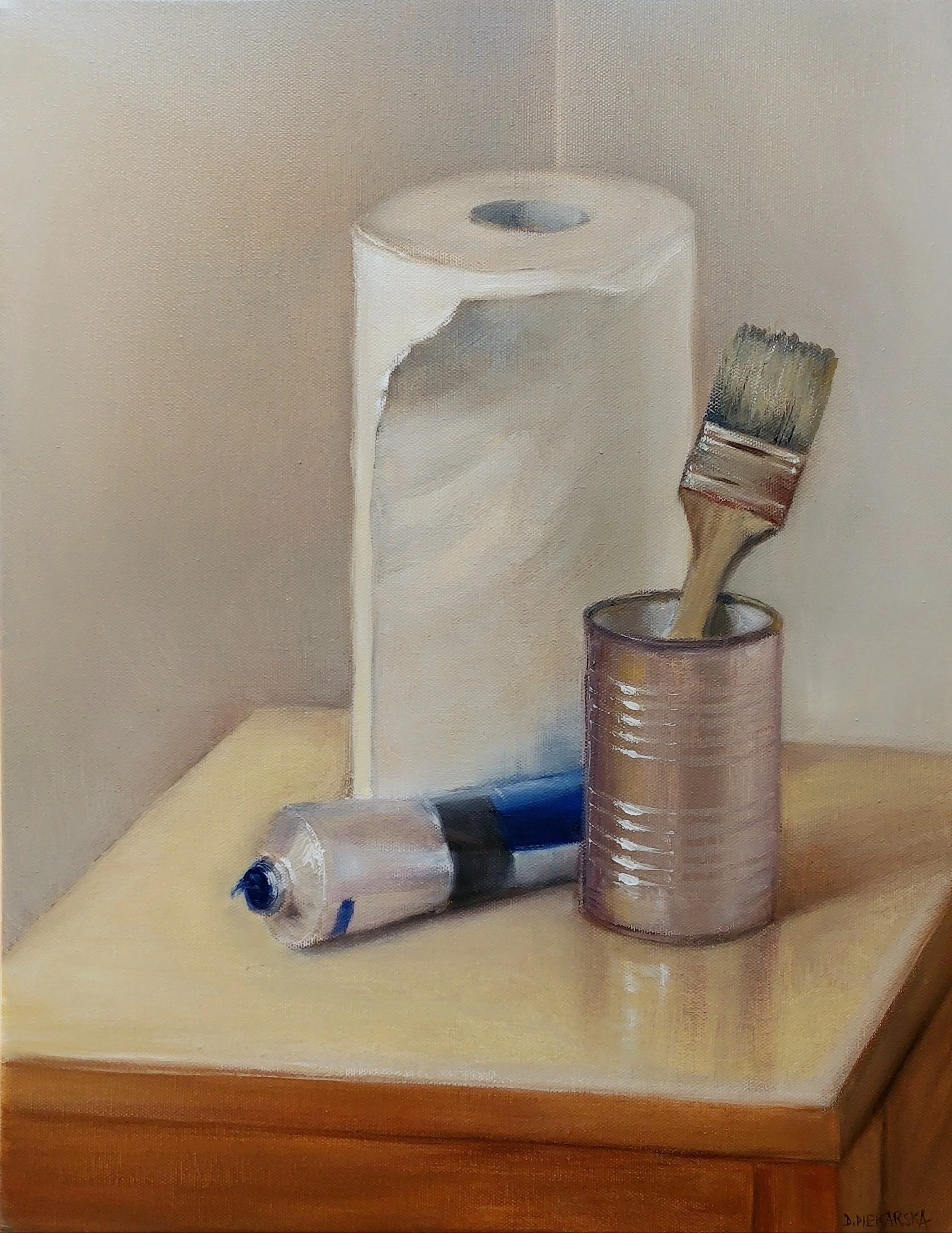 In the Studio, 2025, 35x45cm, oil on canvas