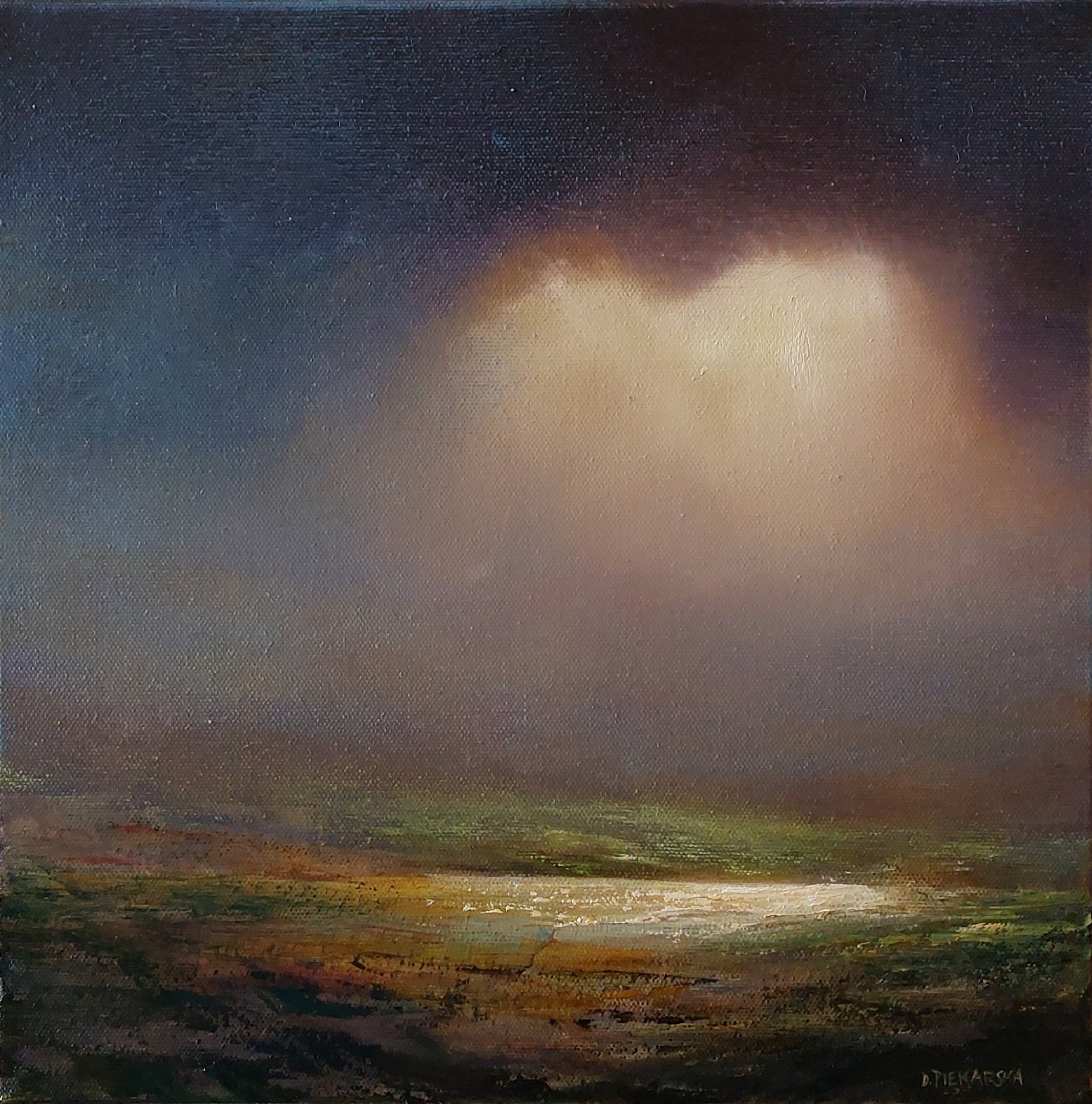 Light Breaking Through, 2024, 30x30cm, oil on canvas (private collection)