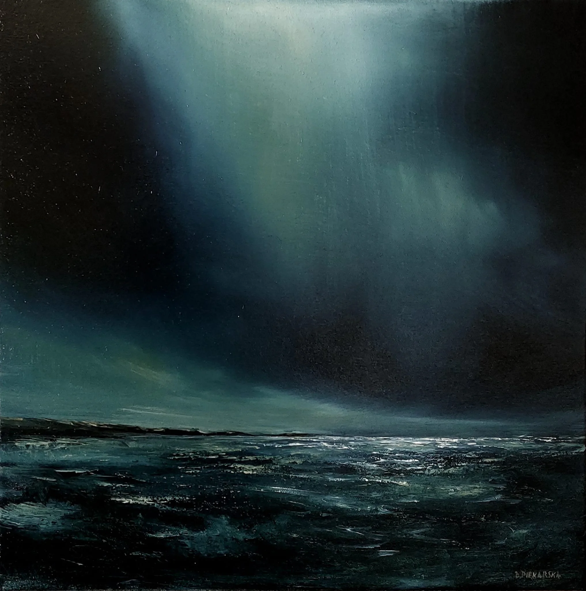Nightscape, 2024, 40x40cm, oil on canvas (private collection)