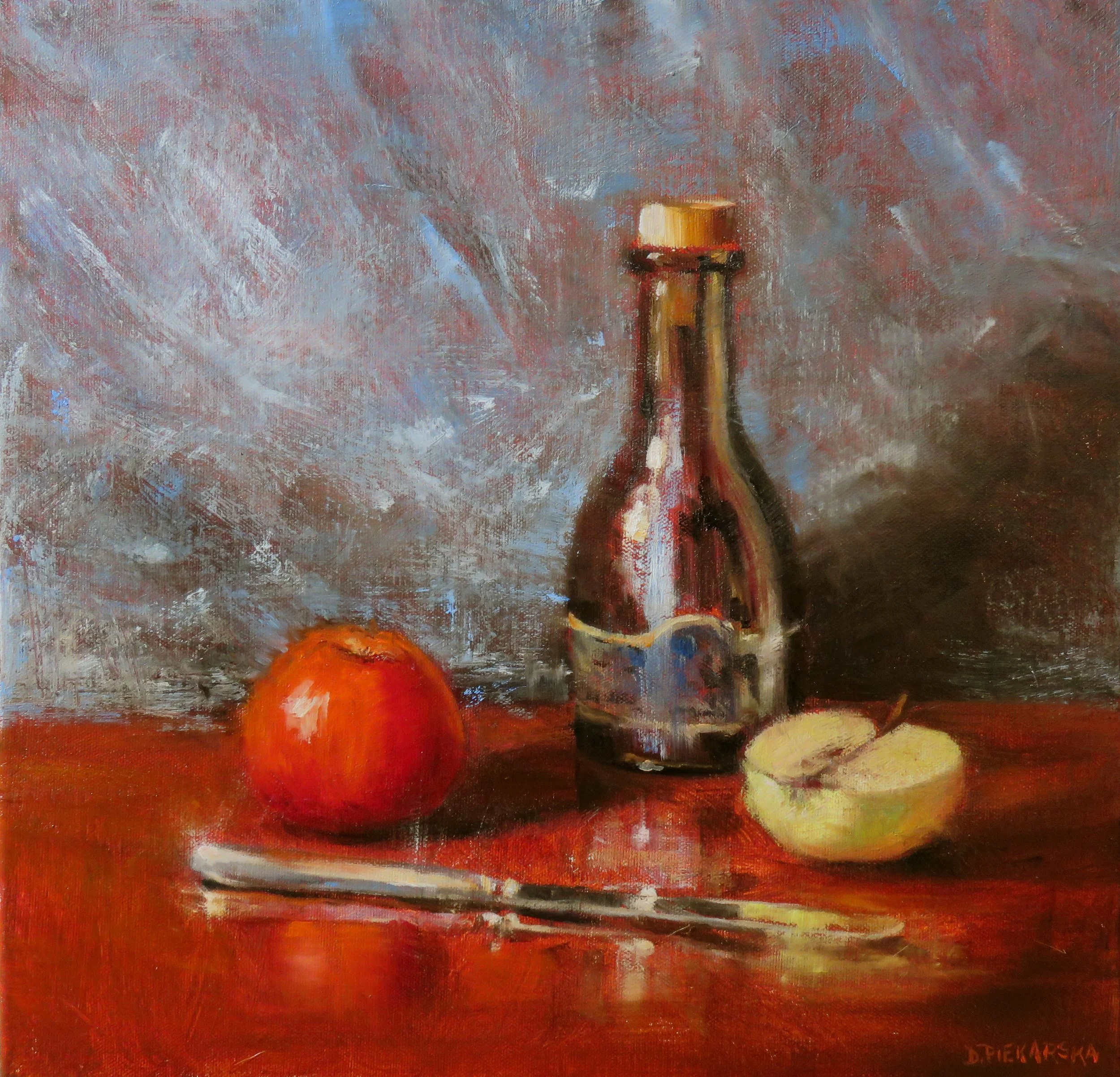 Still Life with Apples, 2023, 40x40cm, oil on canvas