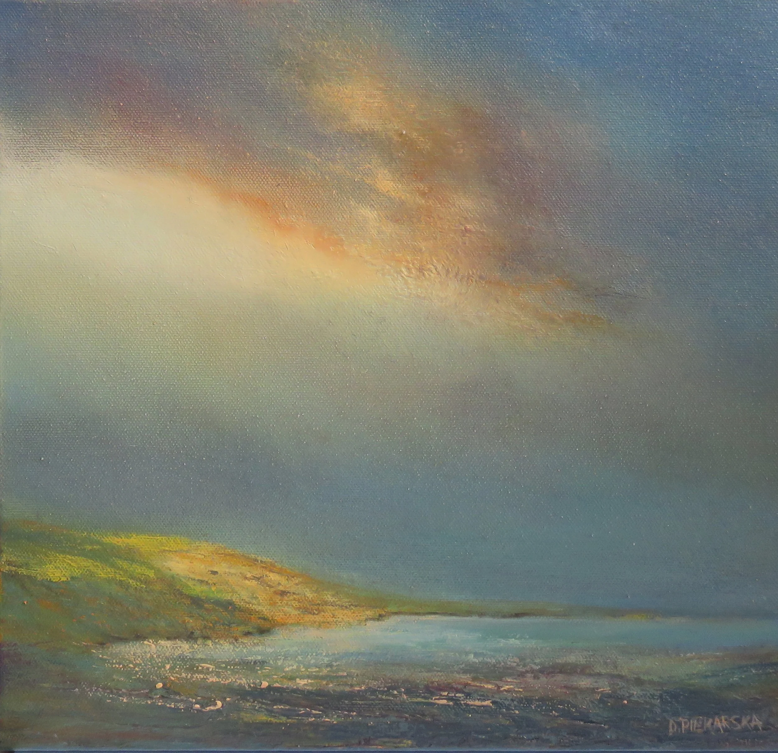 Light Between the Rain, 2023, 30x30cm, oil on canvas (private collection)