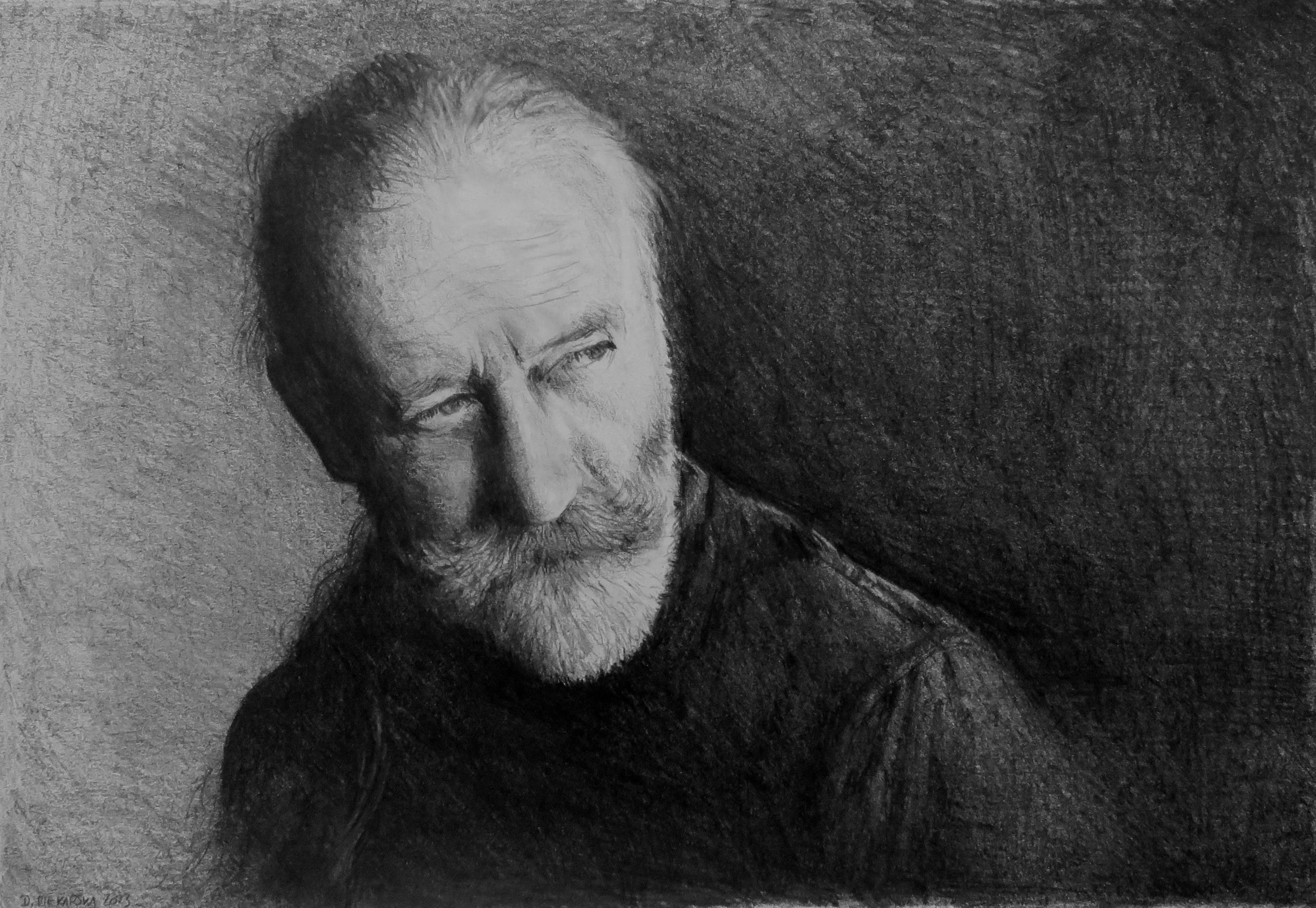 Looking Out the Window, 2023, 30x40cm, pencil on paper