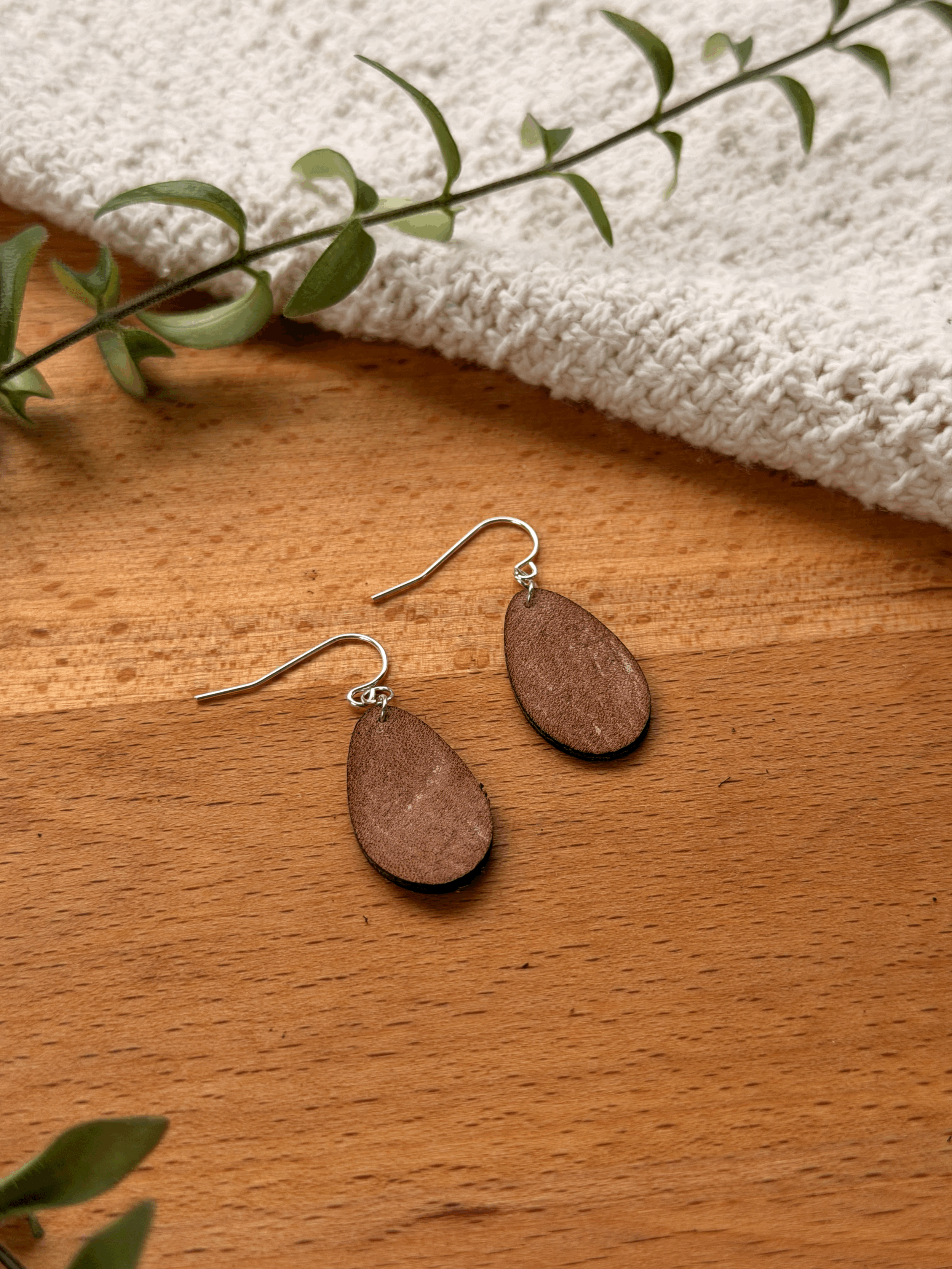 Rounded Teardrop Earrings