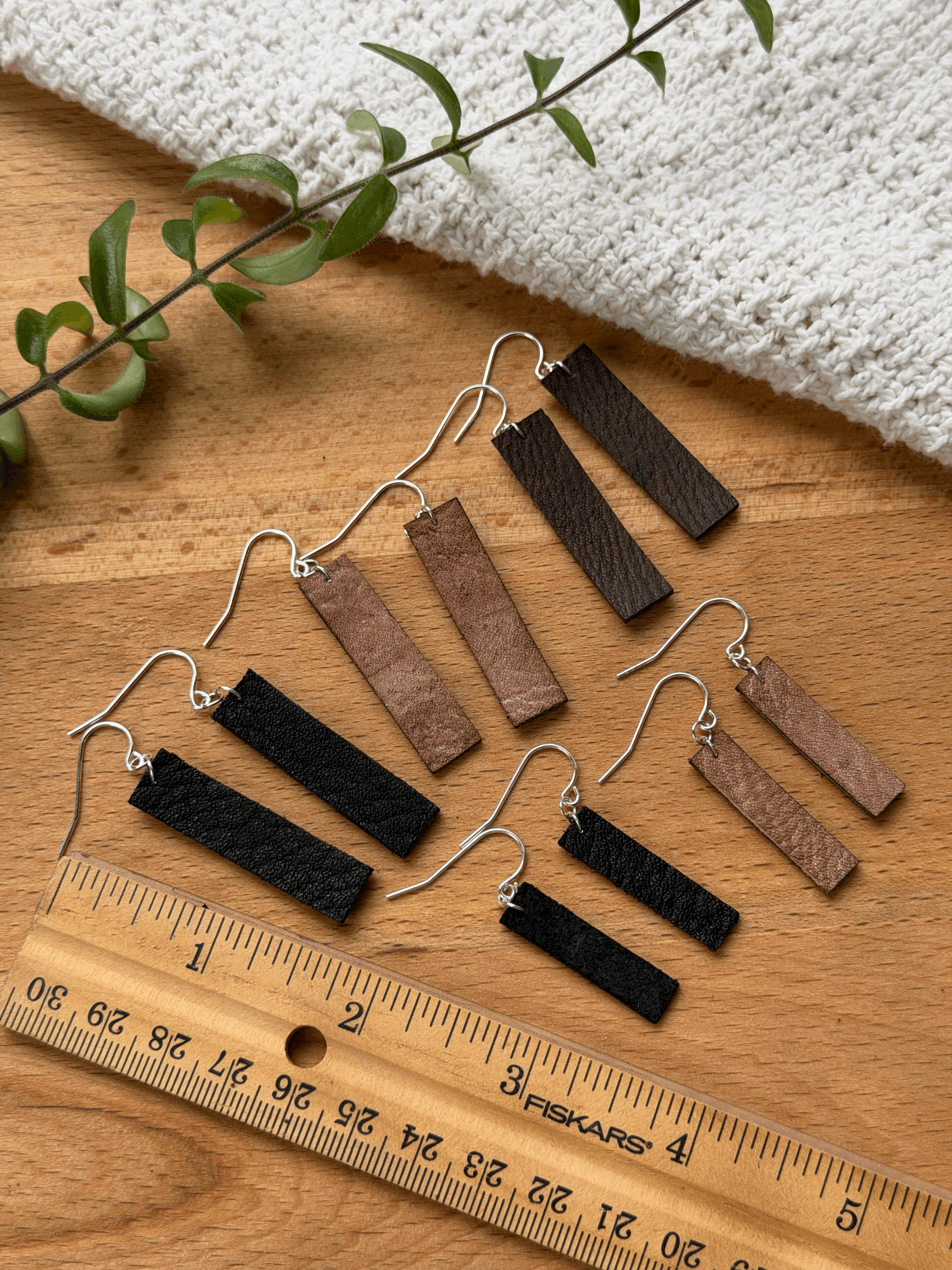 Longline Earrings shown in assorted sizes and finishes