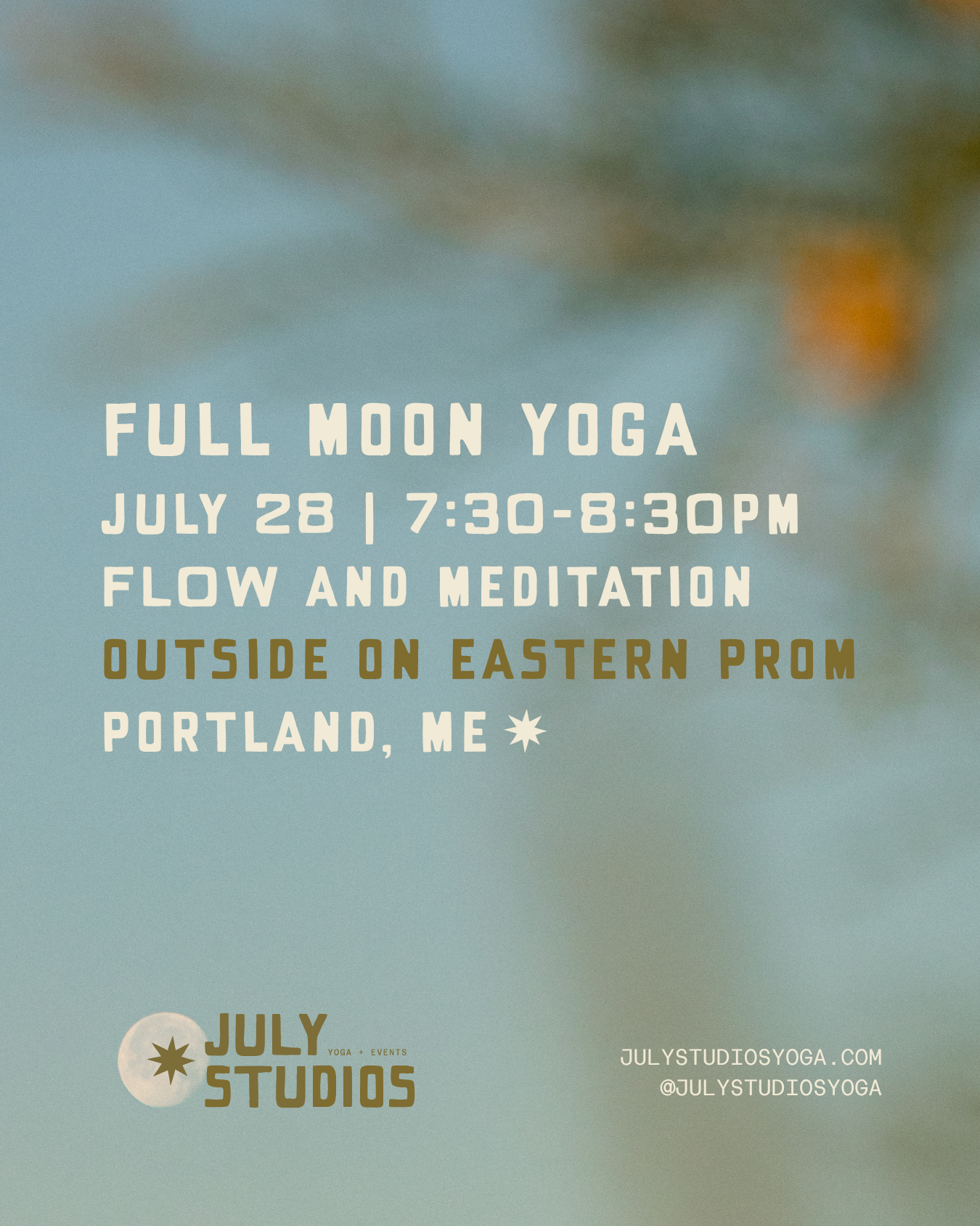 60-Minute Full Moon Yoga + Meditation in Portland, Maine