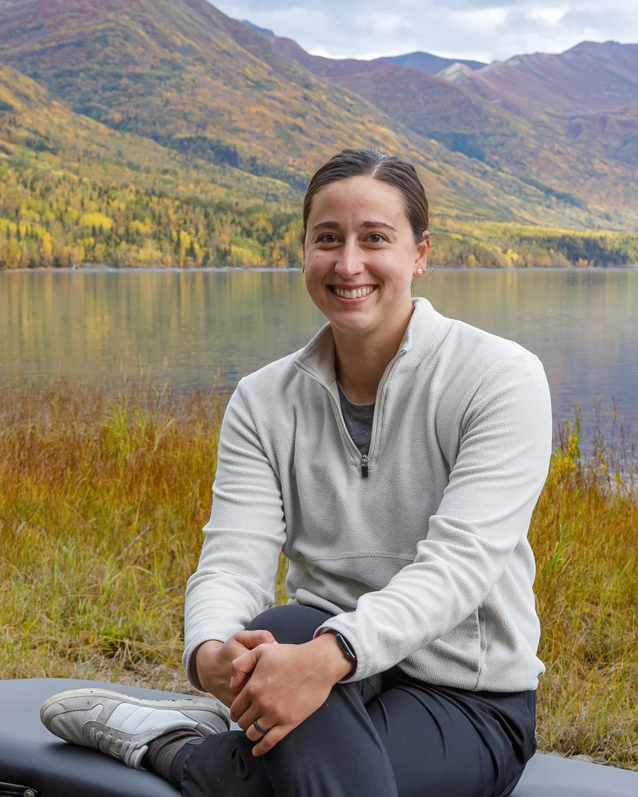 physical therapist and wellness coach sam fox in anchorage alaska after working with new client