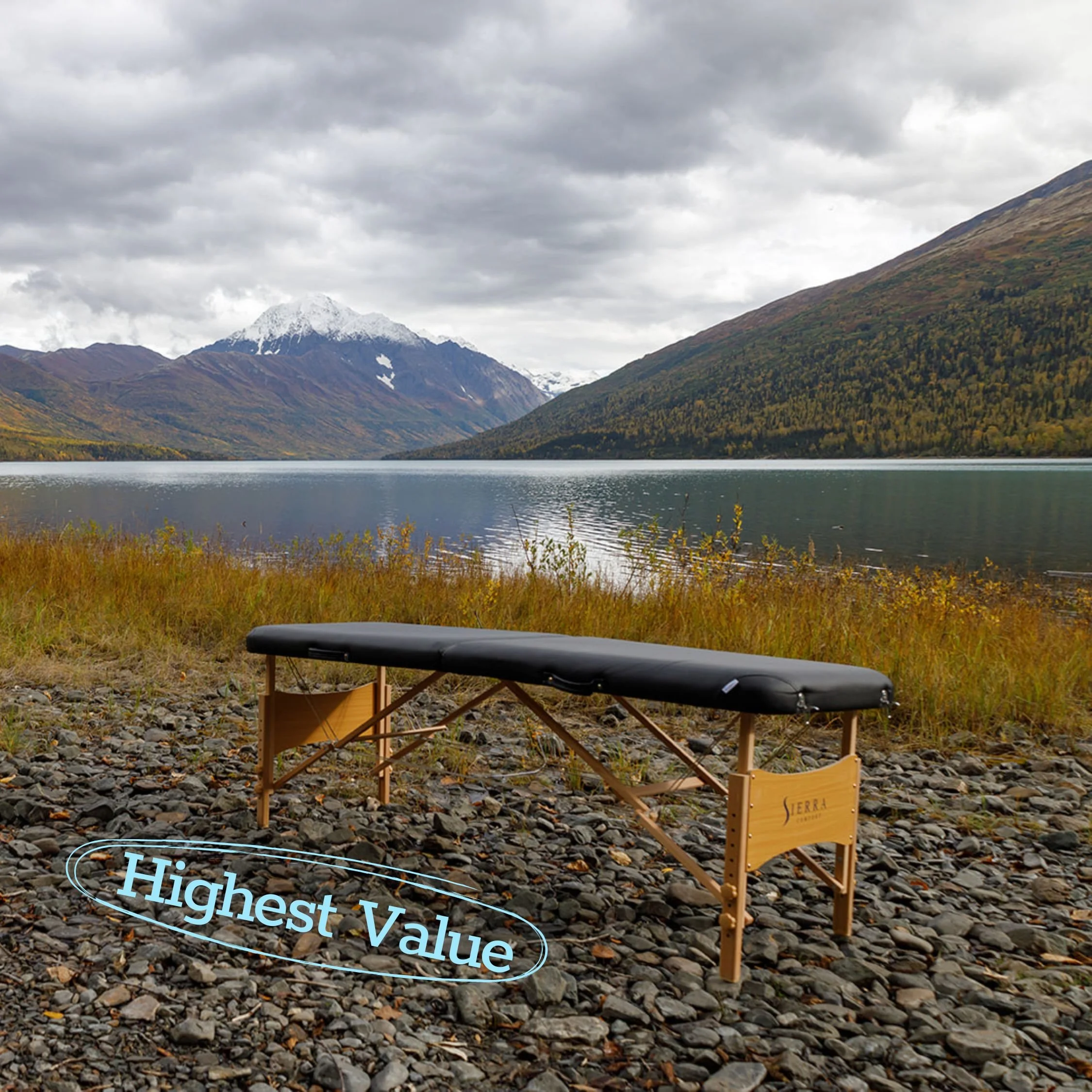 therapy bench by eklutna lake